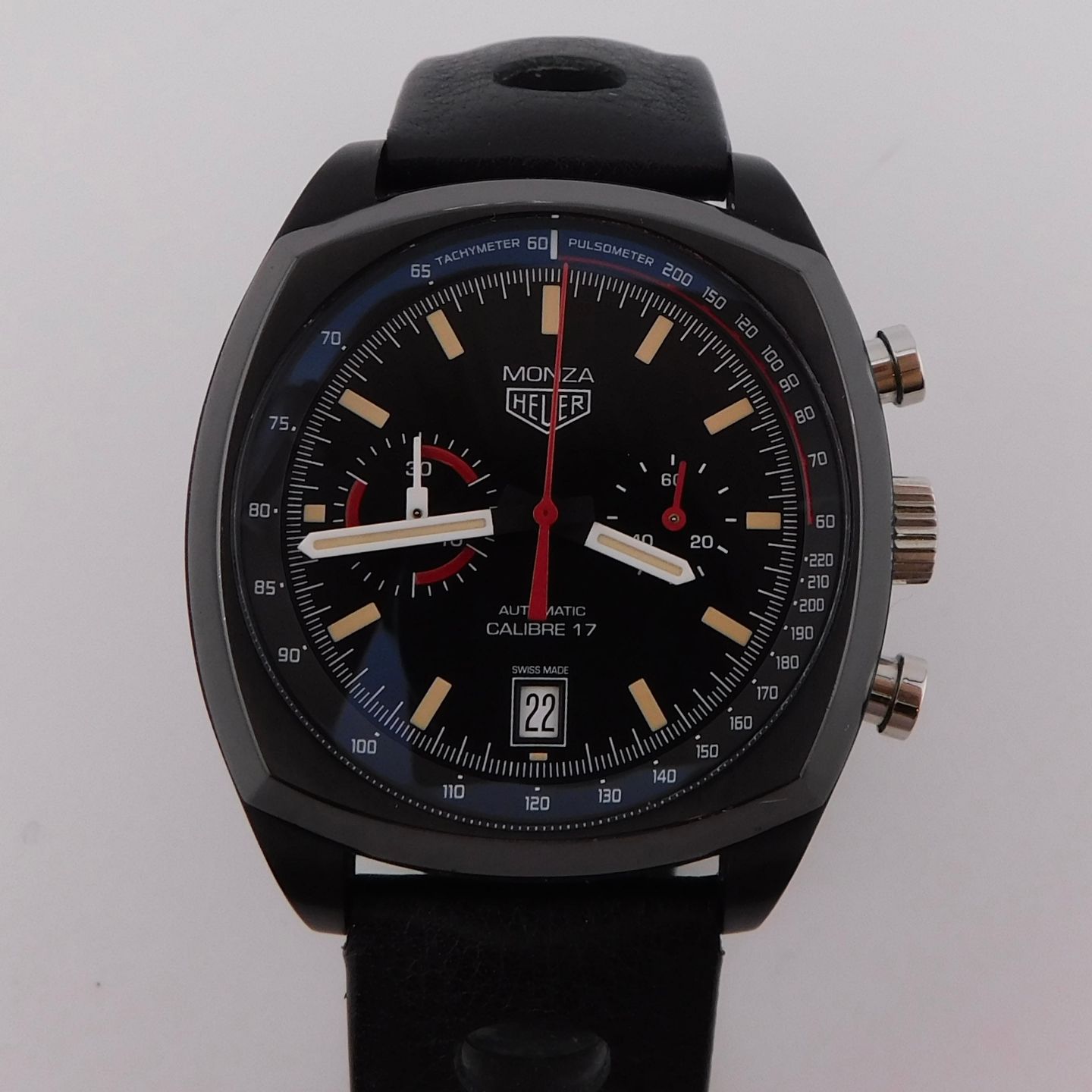 TAG Heuer Monza CR2080.FC6375 (2016) - Black dial 42 mm Titanium case (2/7)