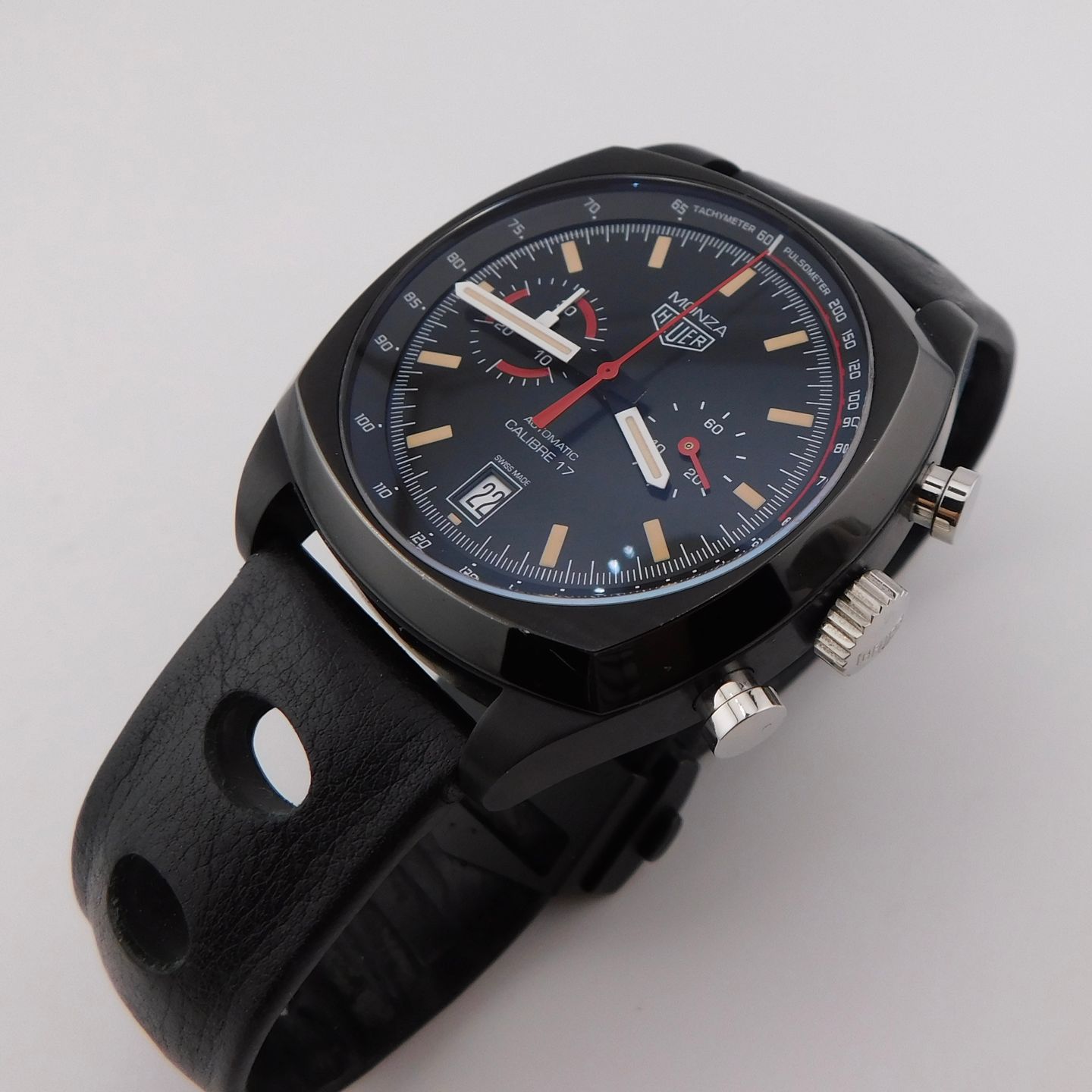 TAG Heuer Monza CR2080.FC6375 (2016) - Black dial 42 mm Titanium case (3/7)