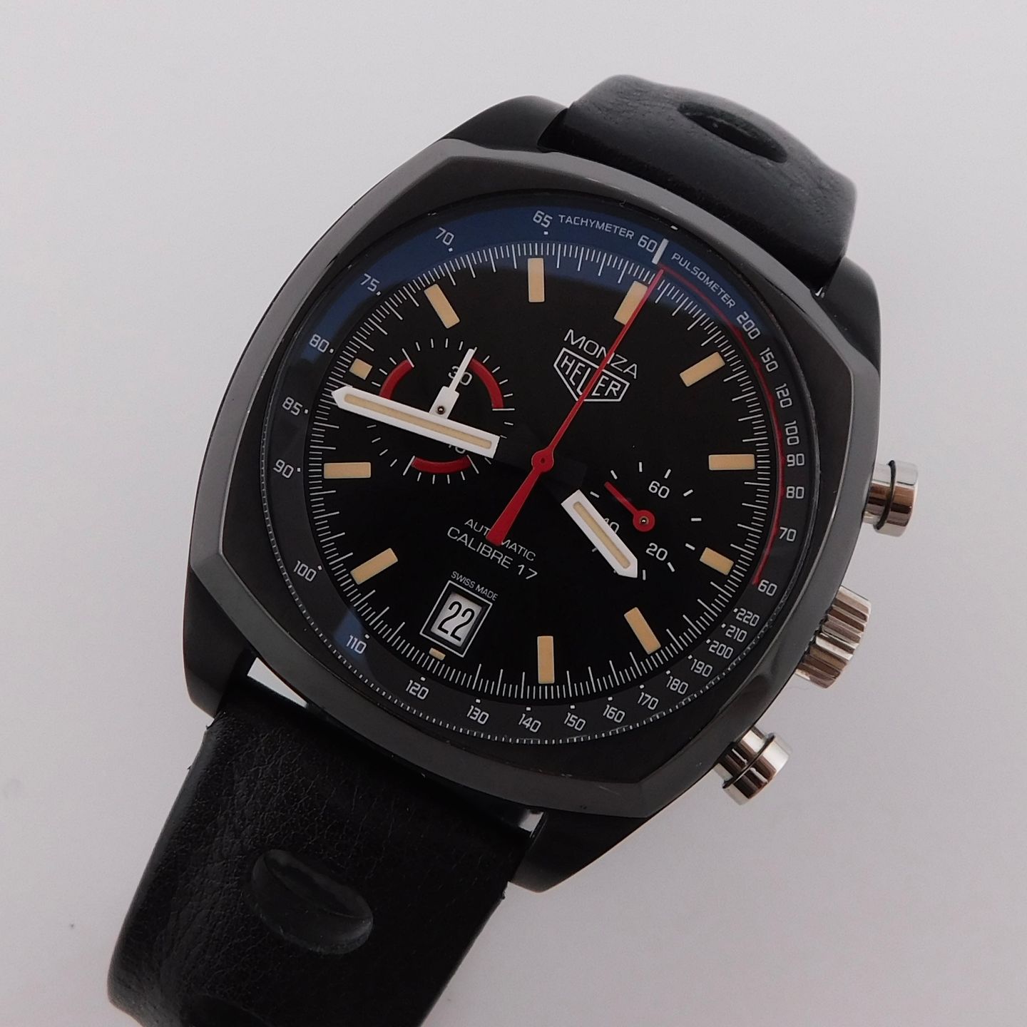 TAG Heuer Monza CR2080.FC6375 (2016) - Black dial 42 mm Titanium case (1/7)