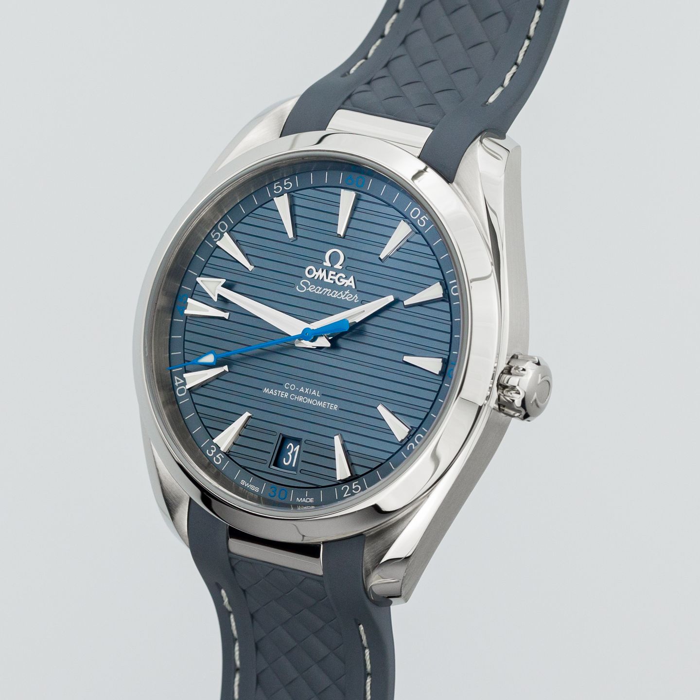 Omega Seamaster Aqua Terra 220.12.41.21.03.002 (2018) - Blue dial 41 mm Steel case (3/8)