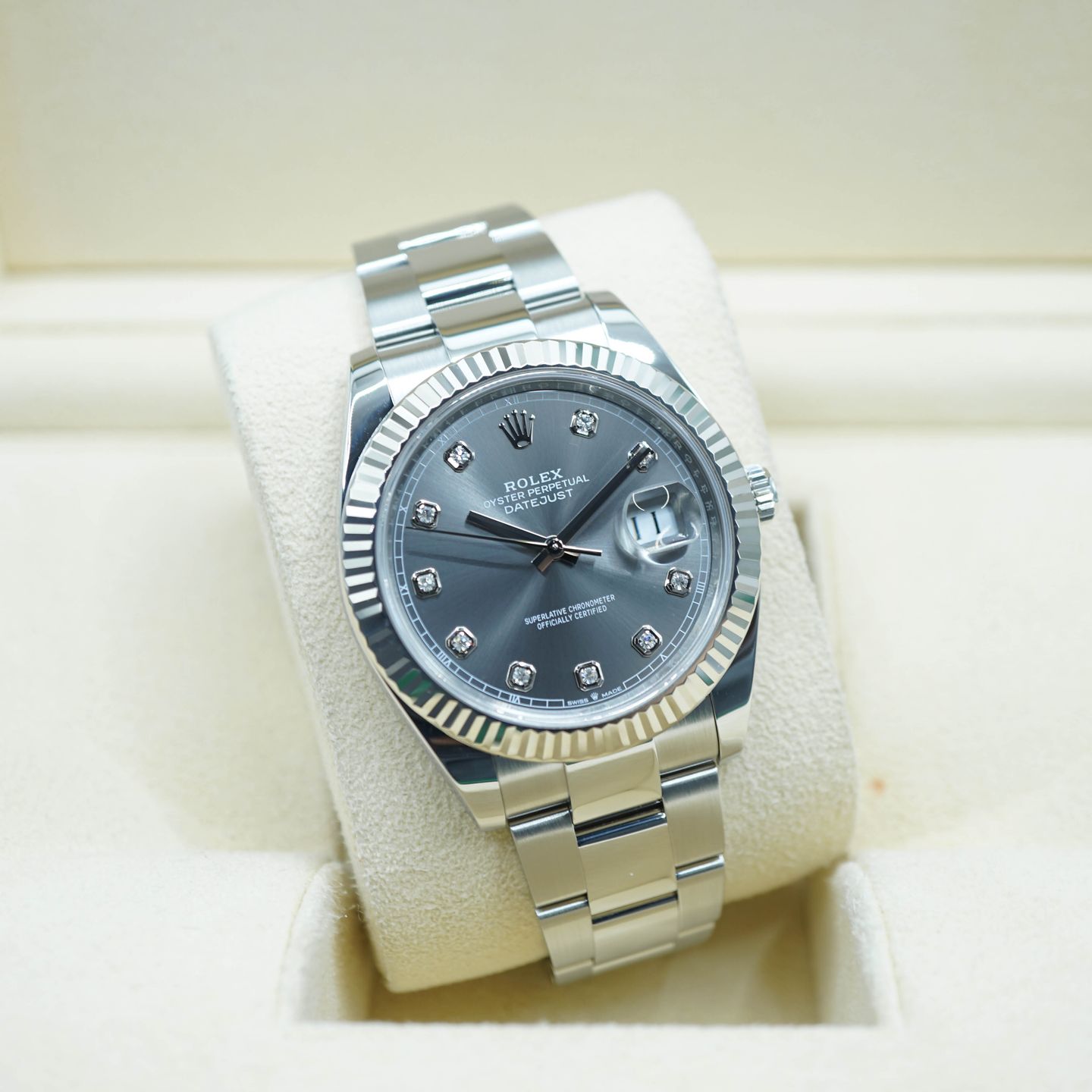 Rolex Datejust 41 126334 (2023) - Grey dial 41 mm Steel case (1/8)