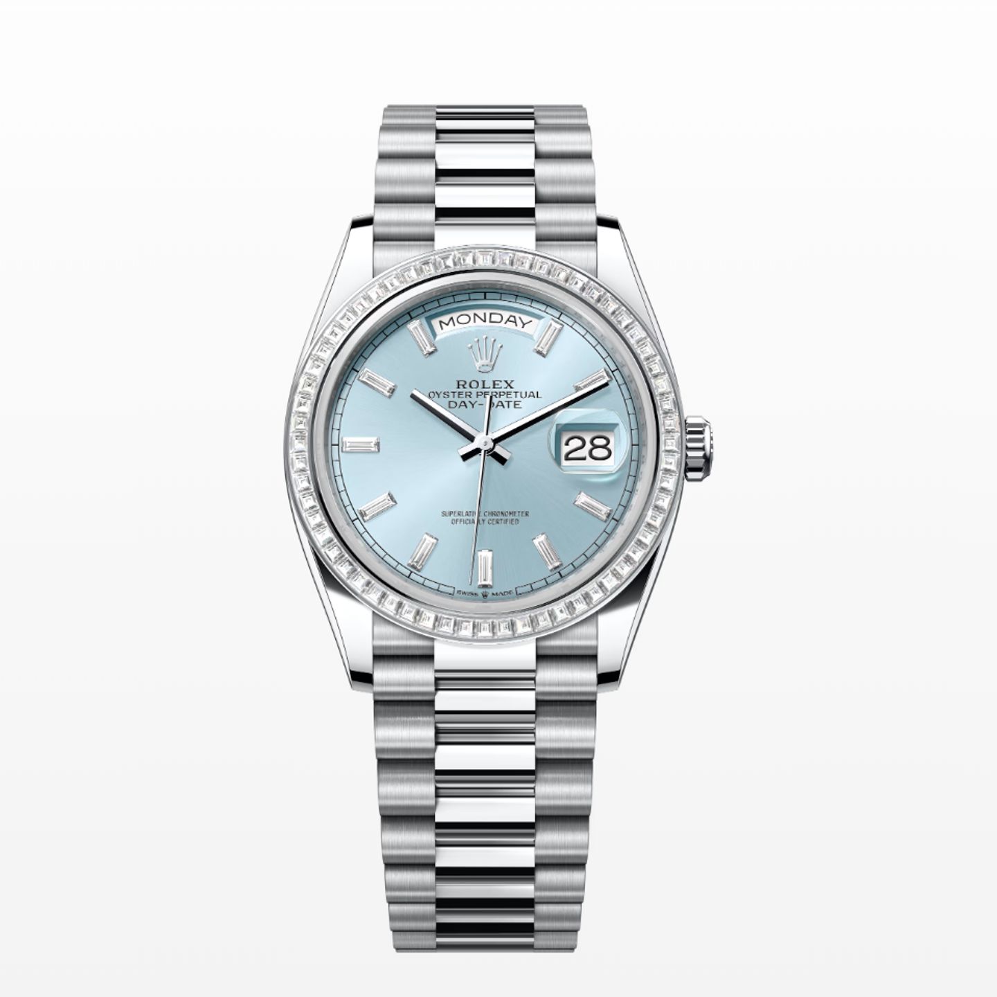 Rolex Day-Date 36 128396TBR (2023) - Blauw wijzerplaat 36mm Platina (1/1)