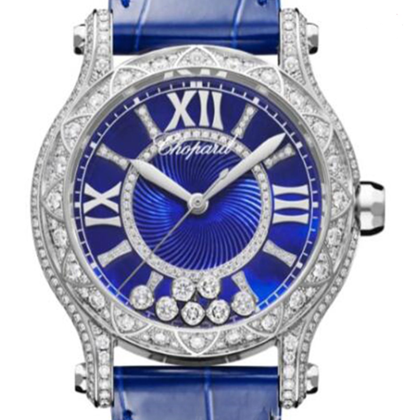 Chopard Happy Sport 274891-1016 (2023) - Blauw wijzerplaat 36mm Witgoud (1/1)