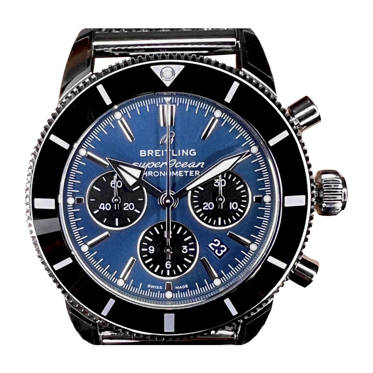 Breitling Superocean Heritage II Chronograph AB0162121C1A1 (2024) - Blue dial 44 mm Steel case (1/8)