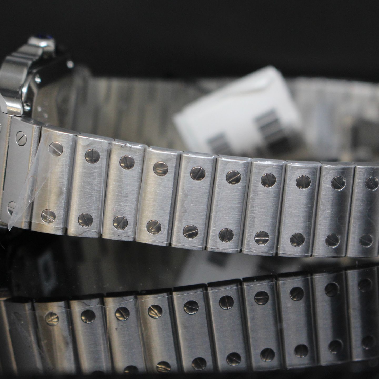 Cartier Santos WSSA0061 (2025) - Green dial 35 mm Steel case (5/5)