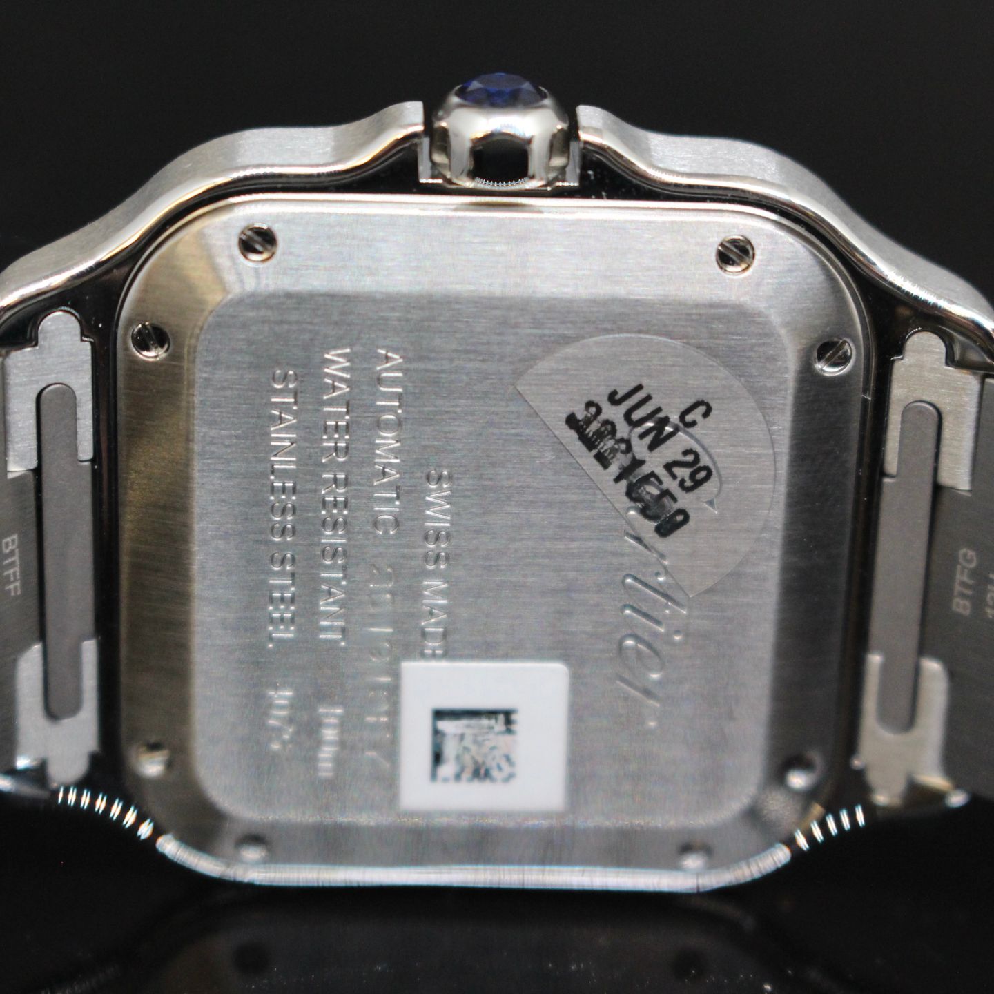 Cartier Santos WSSA0061 (2025) - Green dial 35 mm Steel case (4/5)