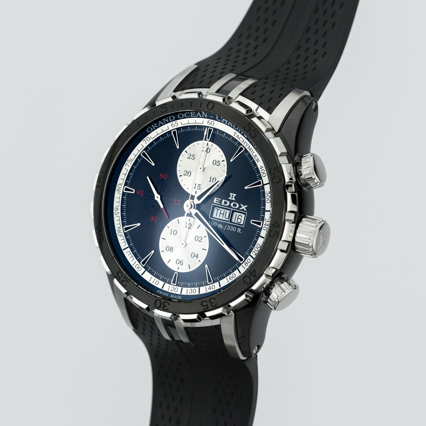 Edox Class-1 01121 357NCA NIN (2020) - Black dial 40 mm Steel case (6/8)