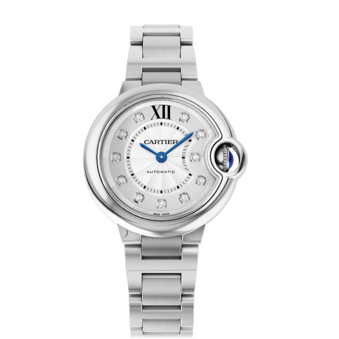 Cartier Ballon Bleu 33mm W4BB0021 (2024) - Zilver wijzerplaat 33mm Staal (1/1)