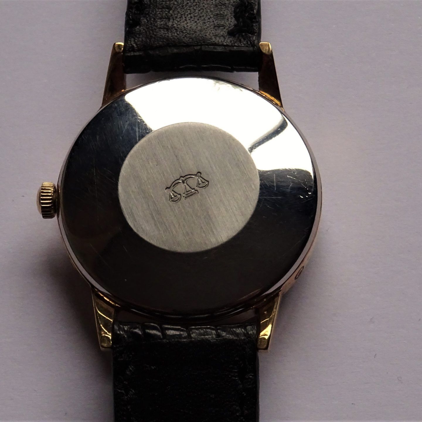 Zodiac Vintage 743.908 (1962) - Black dial 34 mm Gold/Steel case (7/8)