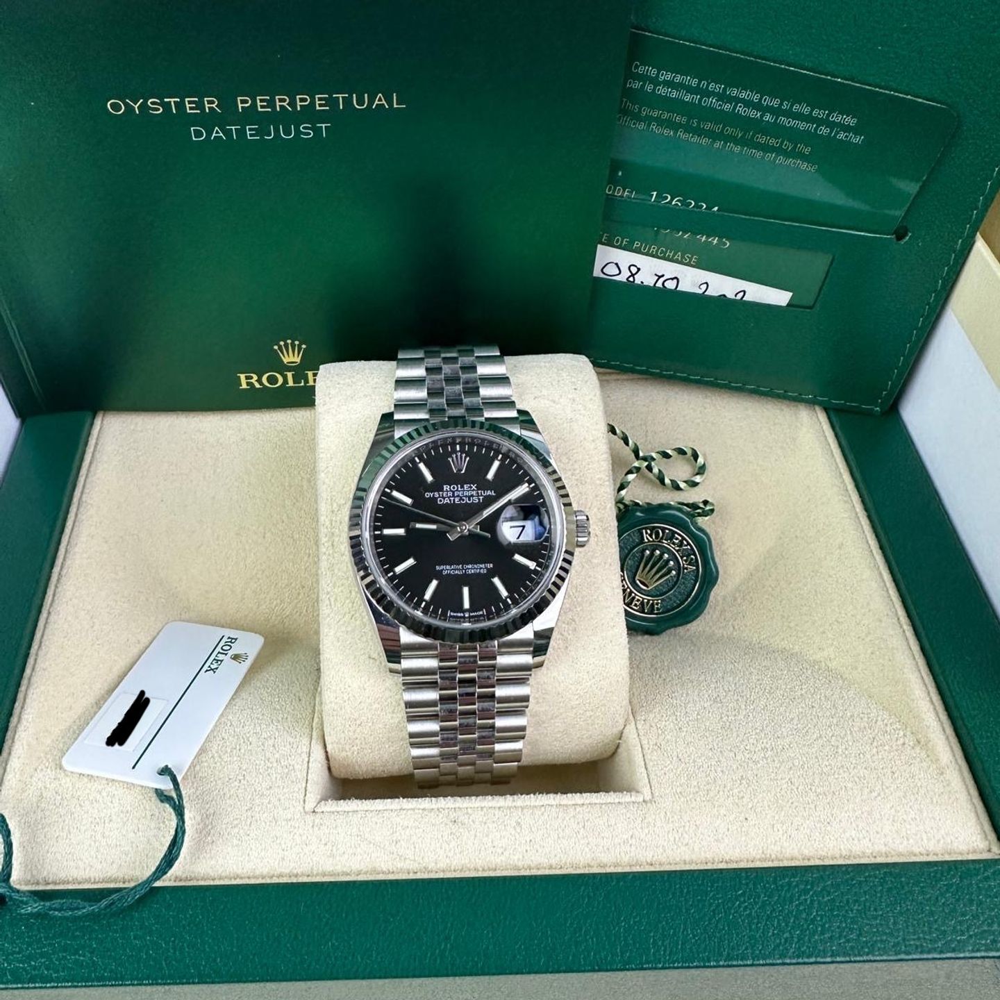 Rolex Datejust 36 126234 (2020) - Black dial 36 mm Steel case (1/1)