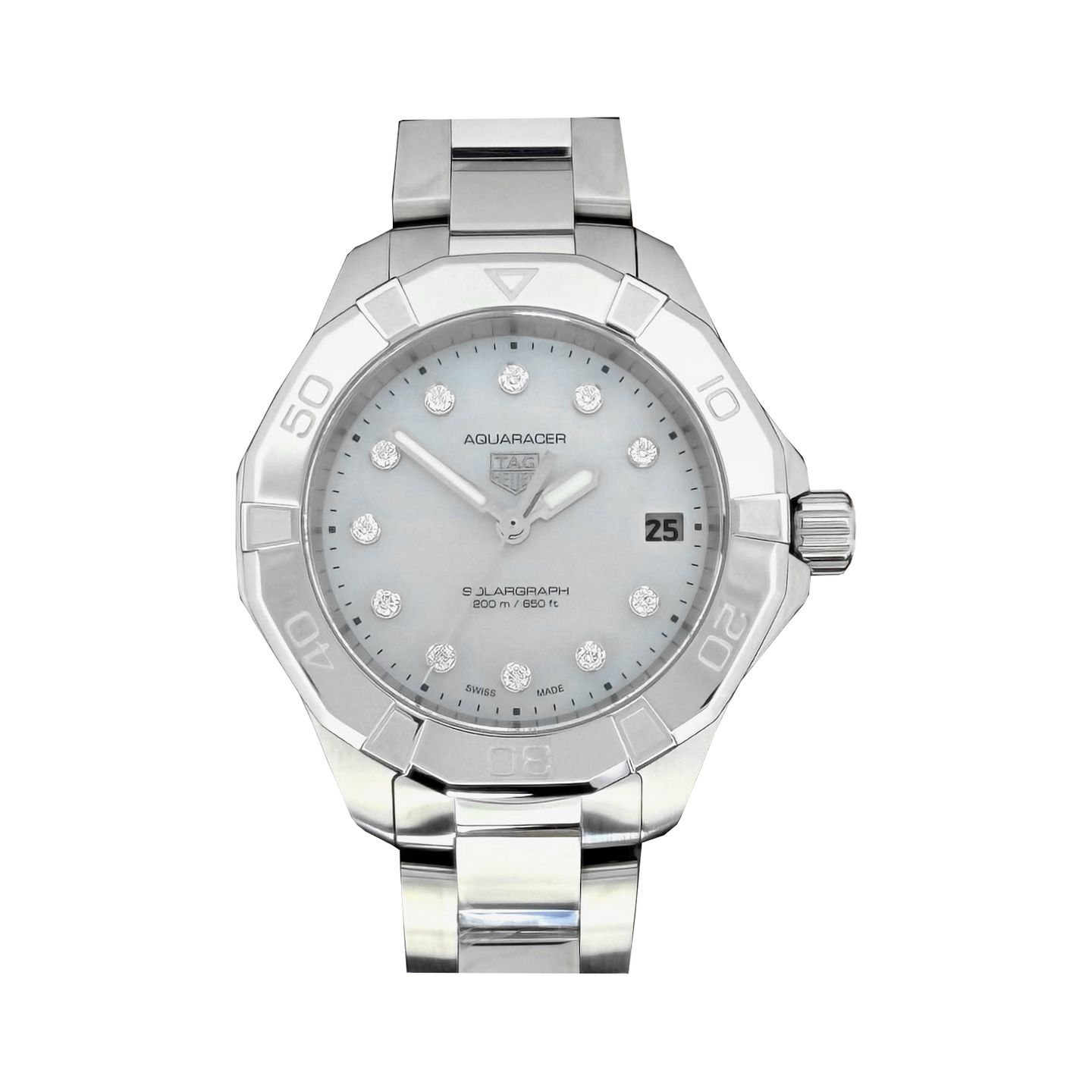 TAG Heuer Aquaracer WBP1313.BA0005 (2025) - Parelmoer wijzerplaat 34mm Staal (1/1)