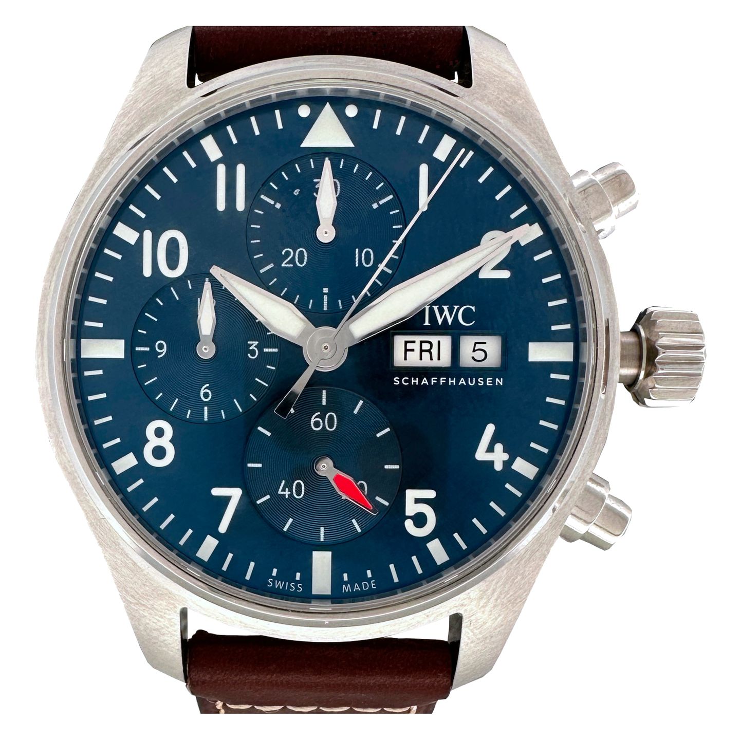 IWC Pilot Chronograph IW388101 (2023) - Blauw wijzerplaat 41mm Staal (1/7)