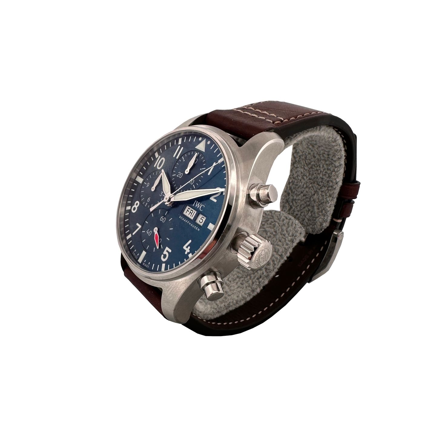 IWC Pilot Chronograph IW388101 (2023) - Blauw wijzerplaat 41mm Staal (3/7)