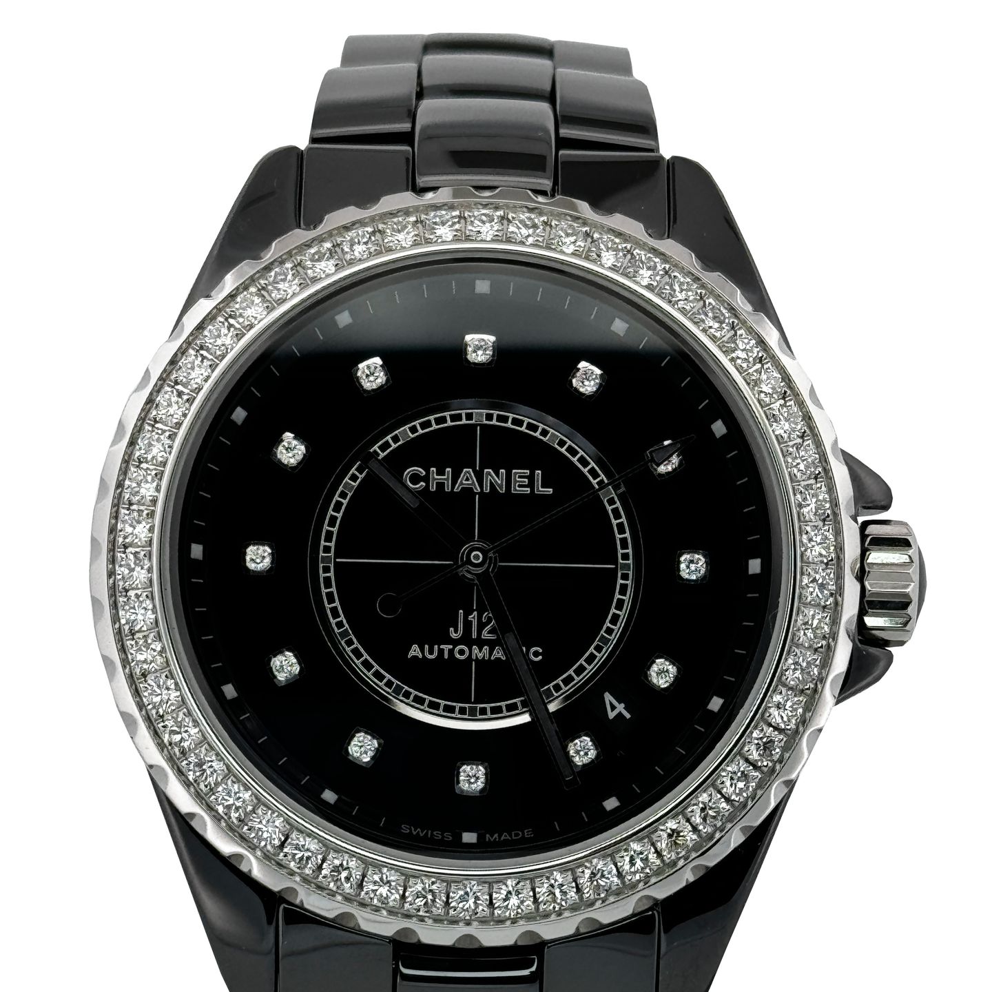 Chanel J12 H6526 (2024) - Black dial 38 mm Ceramic case (2/7)