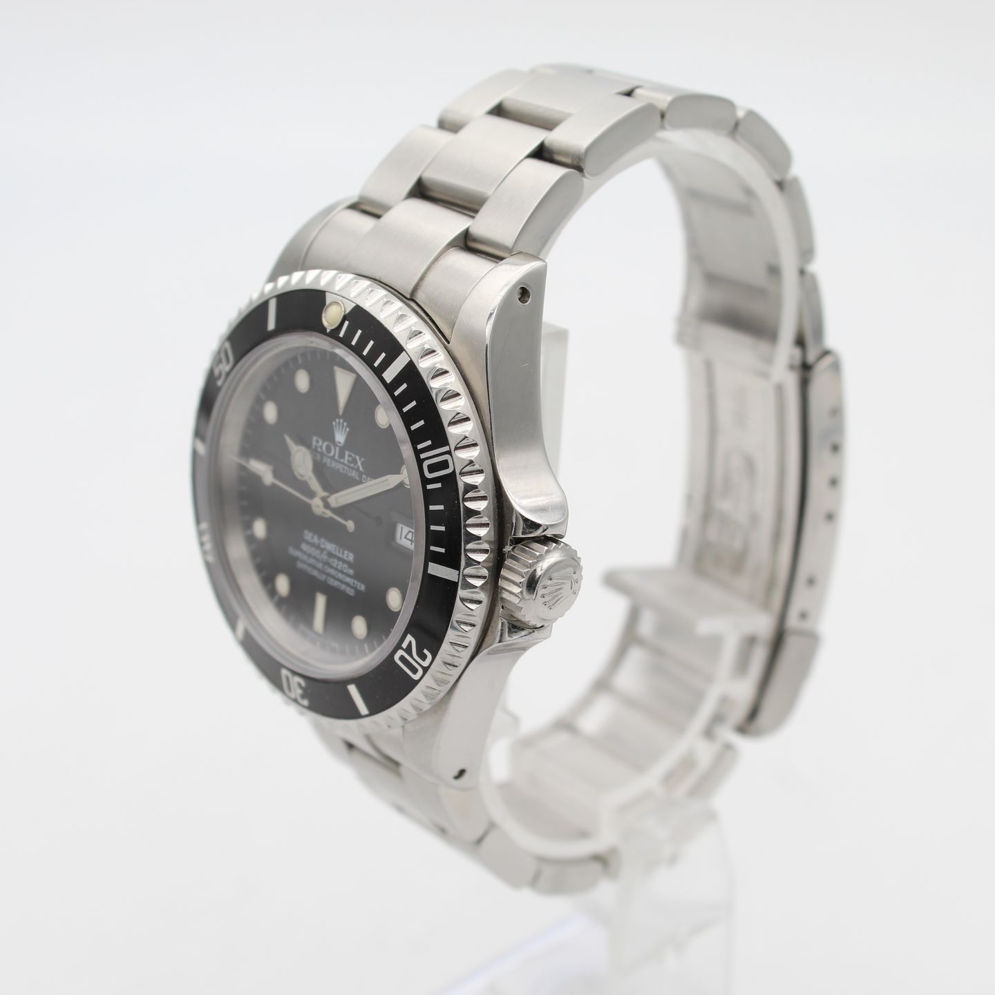 Rolex Sea-Dweller 4000 16600 (1995) - Zwart wijzerplaat 40mm Staal (2/8)
