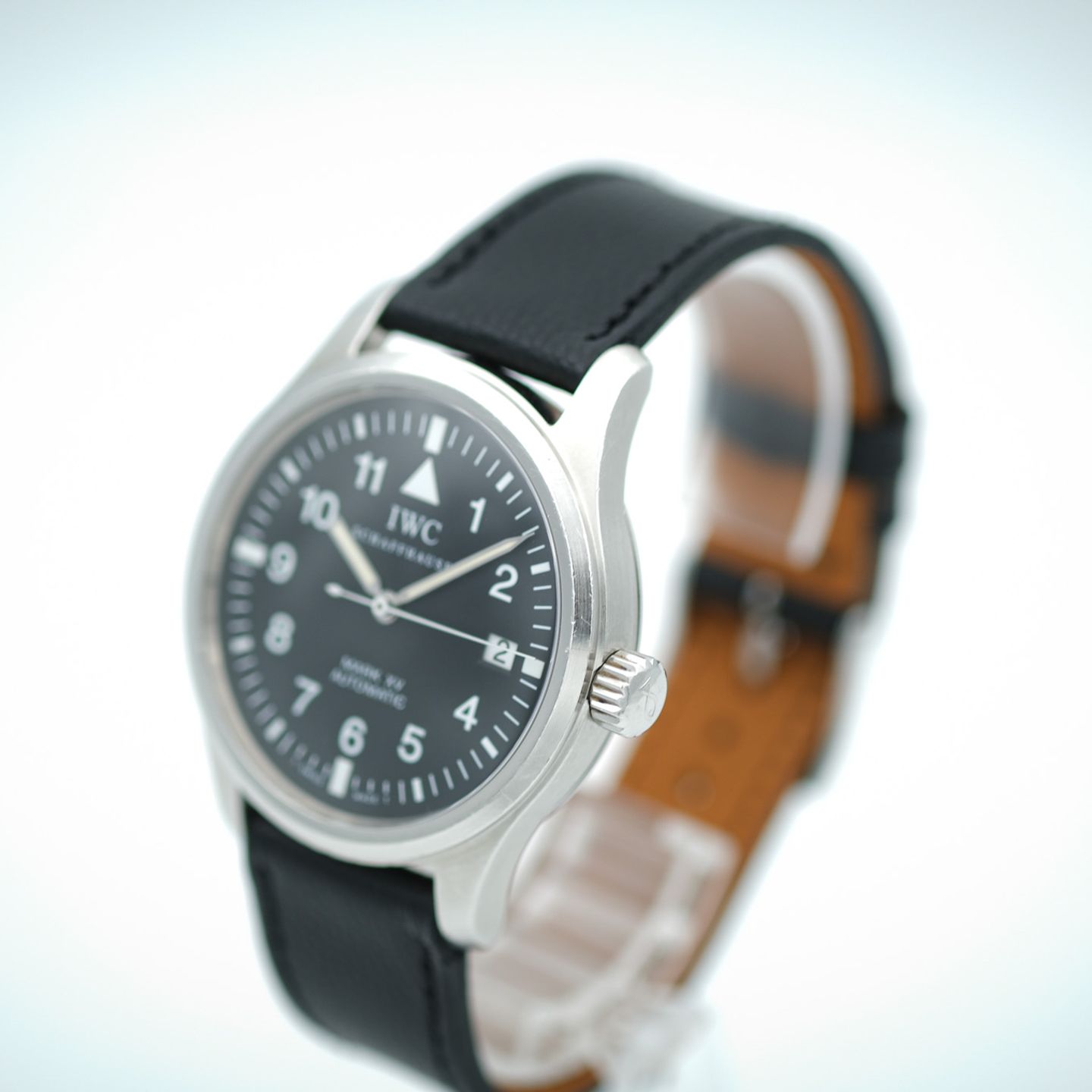 IWC Pilot Mark IW325301 (1999) - Zwart wijzerplaat 38mm Staal (6/7)