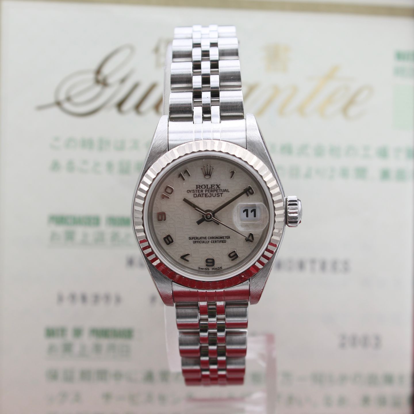 Rolex Lady-Datejust 79174 (2003) - Champagne dial 26 mm Steel case (1/8)
