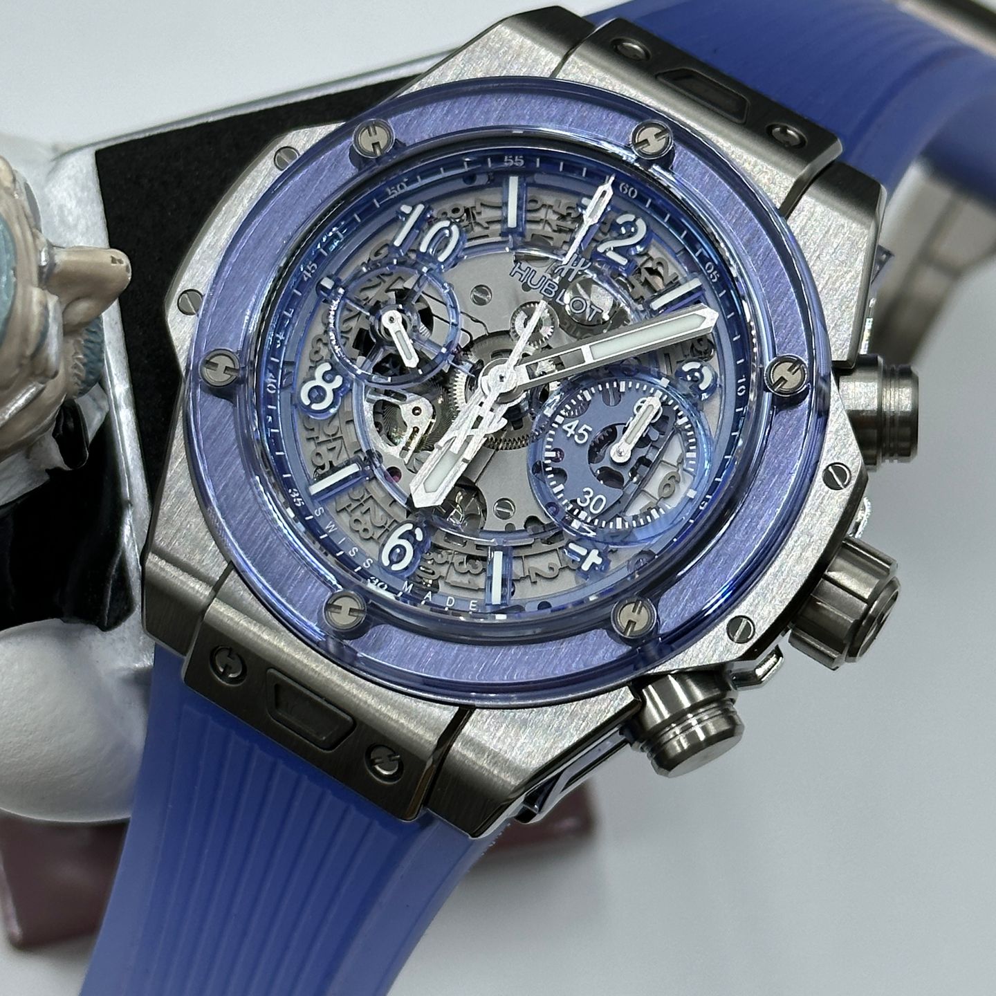 Hublot Big Bang Unico 441.NL.5129.RT.BUC21 (2021) - Blauw wijzerplaat 42mm Titanium (1/8)