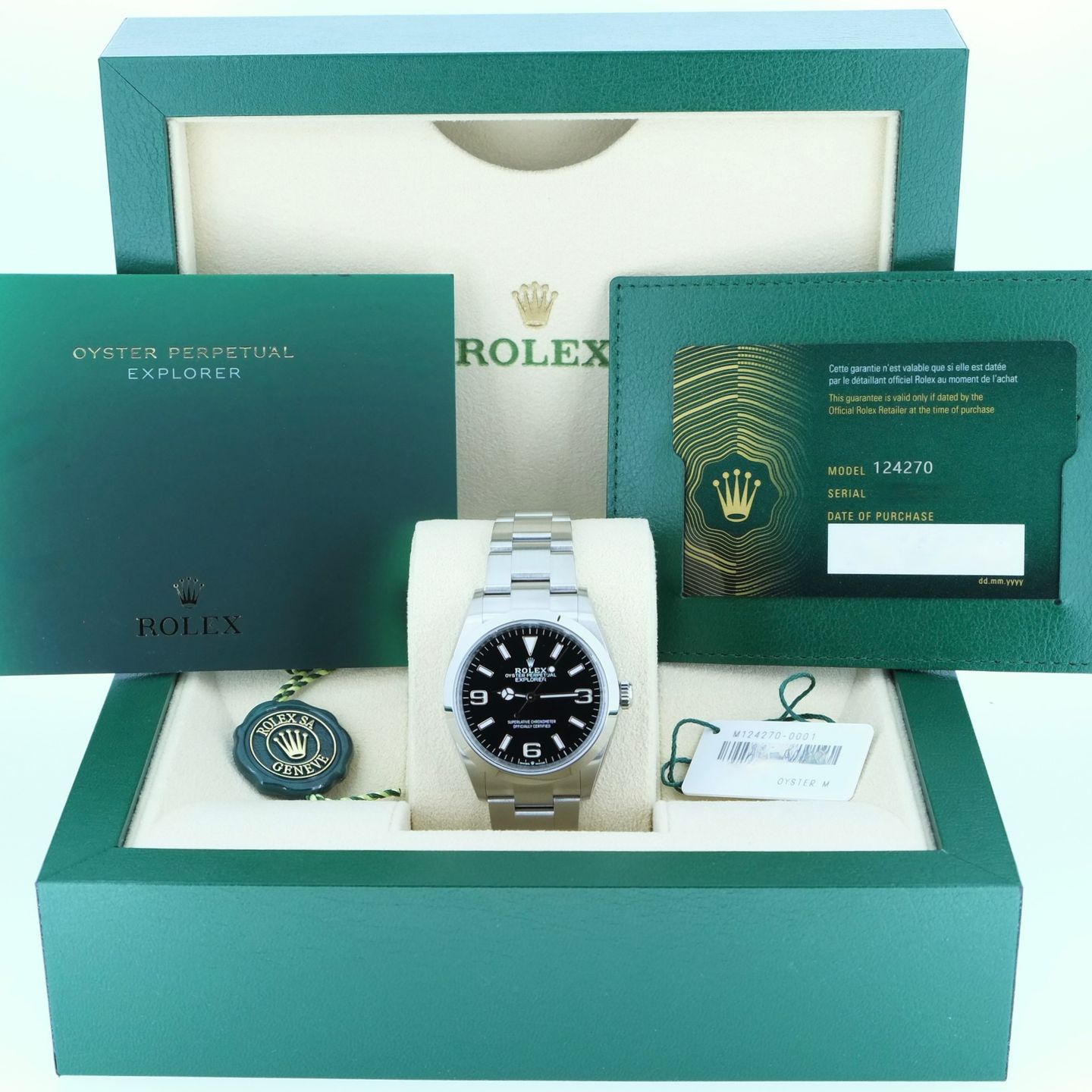 Rolex Explorer 124270 (2025) - Black dial 36 mm Steel case (4/6)