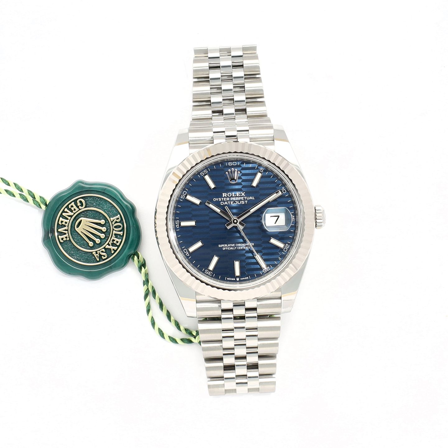 Rolex Datejust 41 126334 (2023) - Blue dial 41 mm Steel case (7/8)