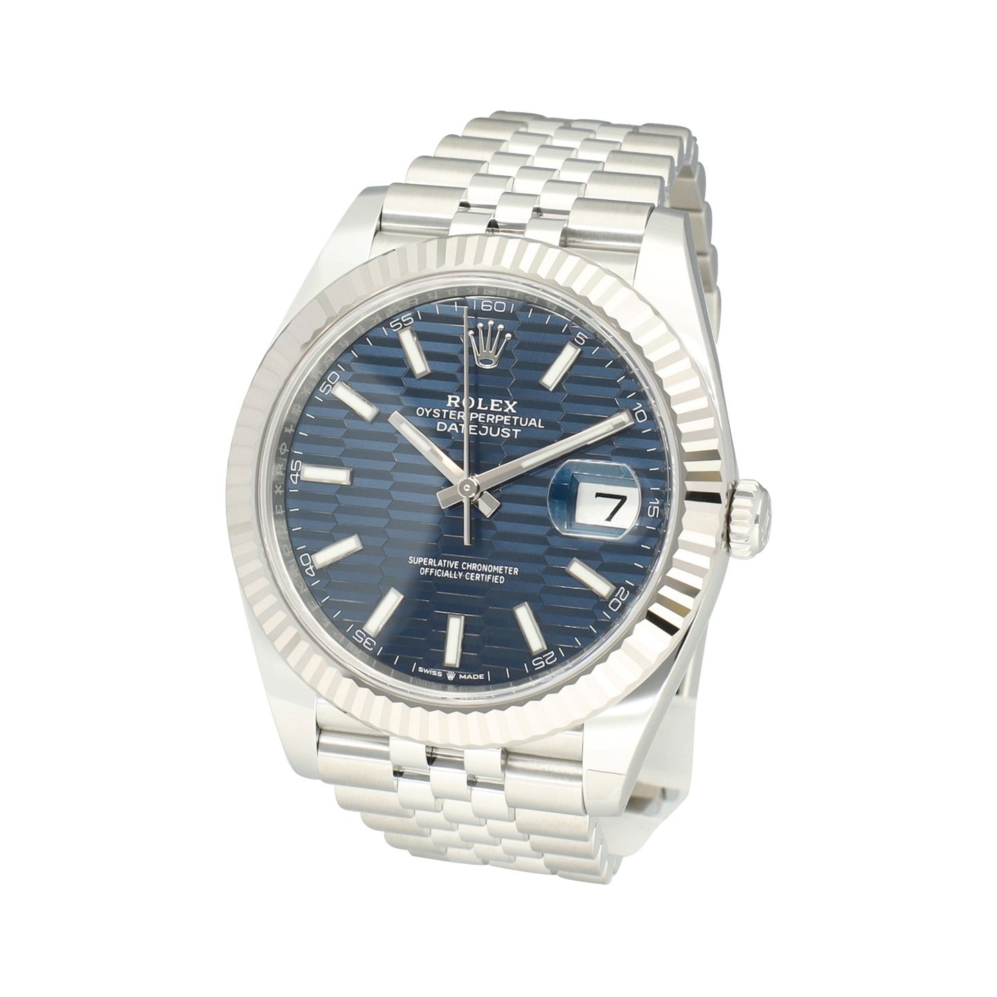 Rolex Datejust 41 126334 (2023) - Blue dial 41 mm Steel case (3/8)