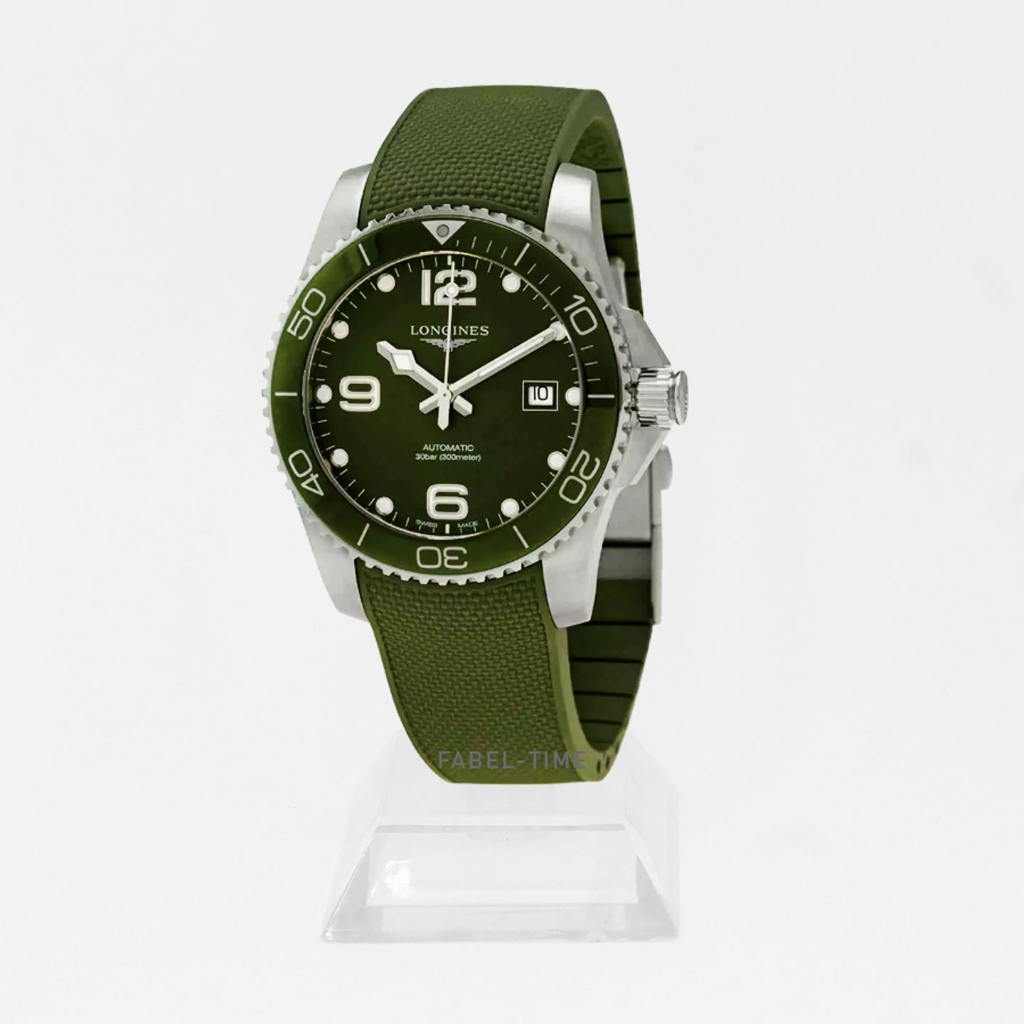 Longines HydroConquest L3.781.4.06.9 (2024) - Green dial 41 mm Steel case (1/1)