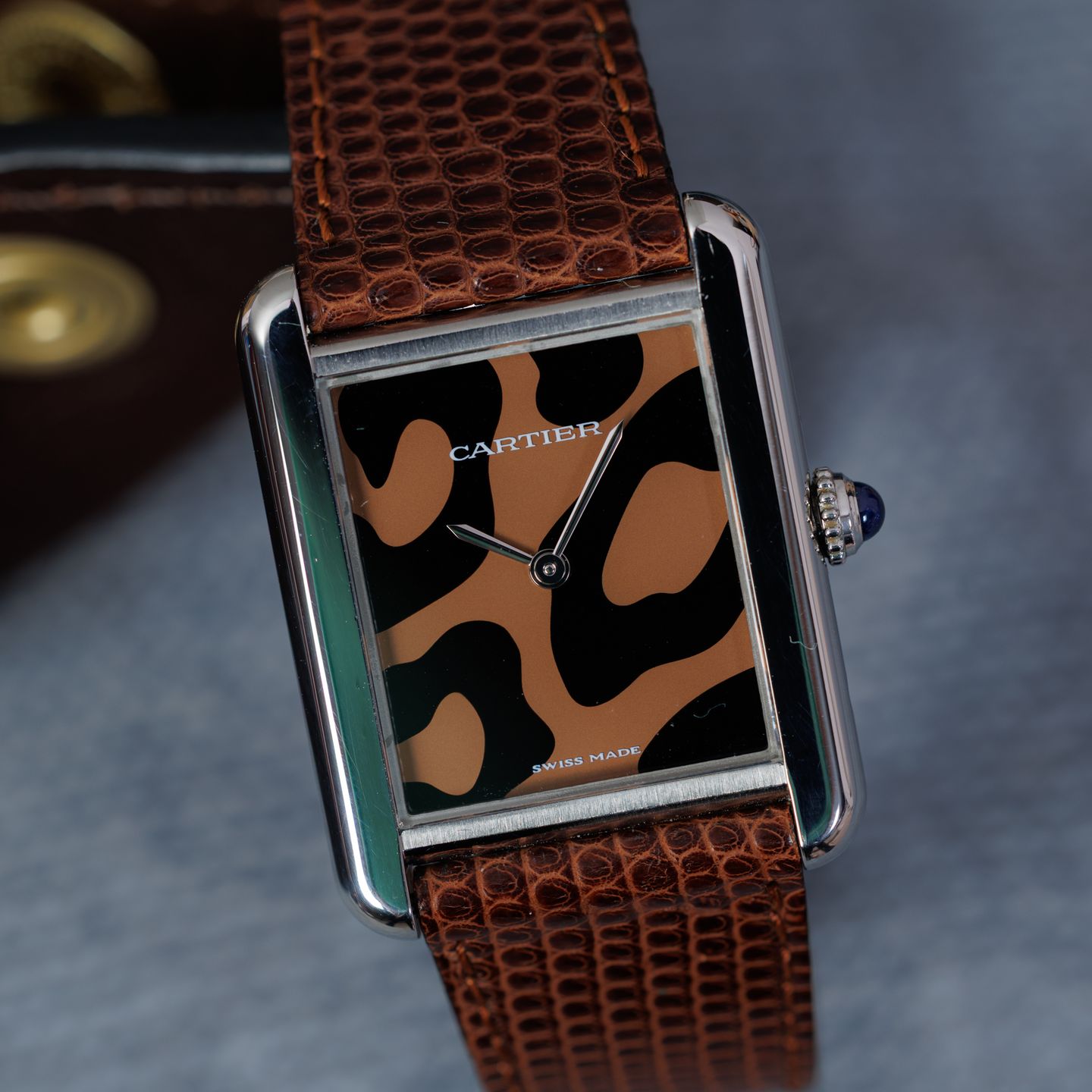 Cartier Tank Solo W5200015 (Unknown (random serial)) - Brown dial 31 mm Steel case (5/5)