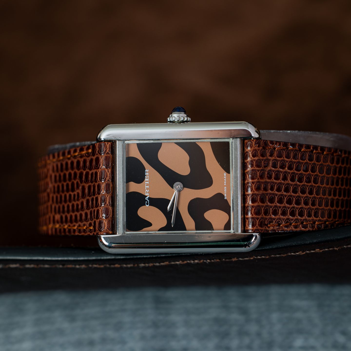 Cartier Tank Solo W5200015 (Unknown (random serial)) - Brown dial 31 mm Steel case (2/5)