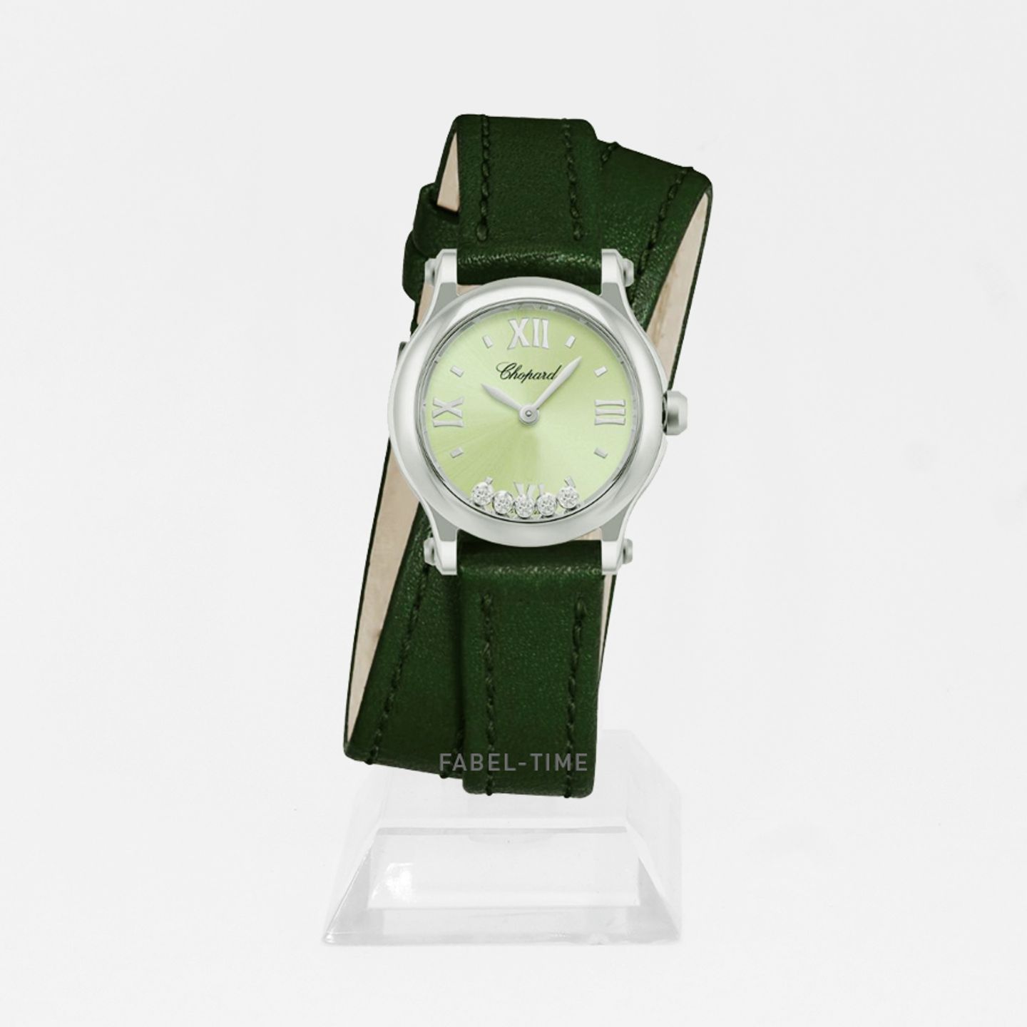 Chopard Happy Sport 278620-3005 (2024) - Groen wijzerplaat 25mm Staal (1/1)