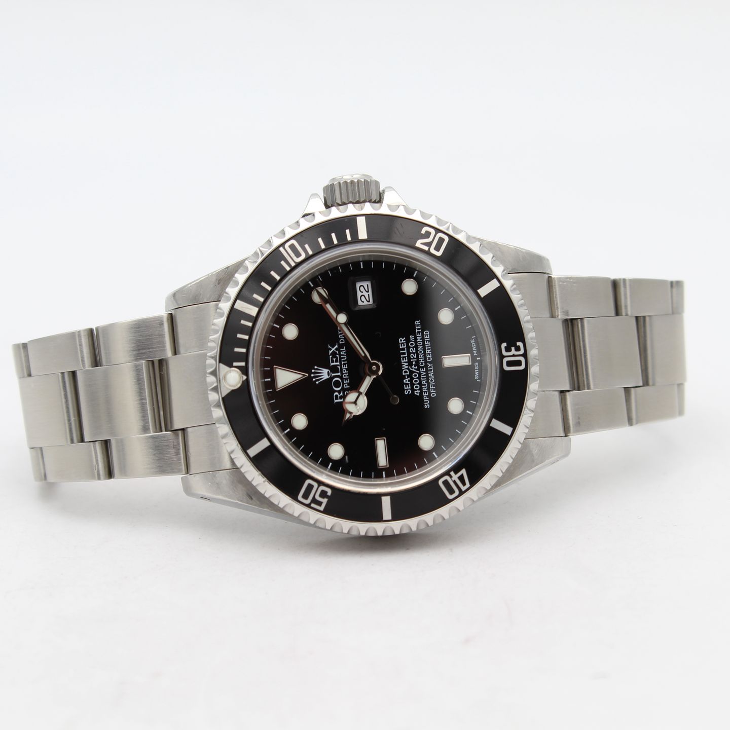 Rolex Sea-Dweller 4000 16600 (2001) - Zwart wijzerplaat 40mm Staal (6/8)