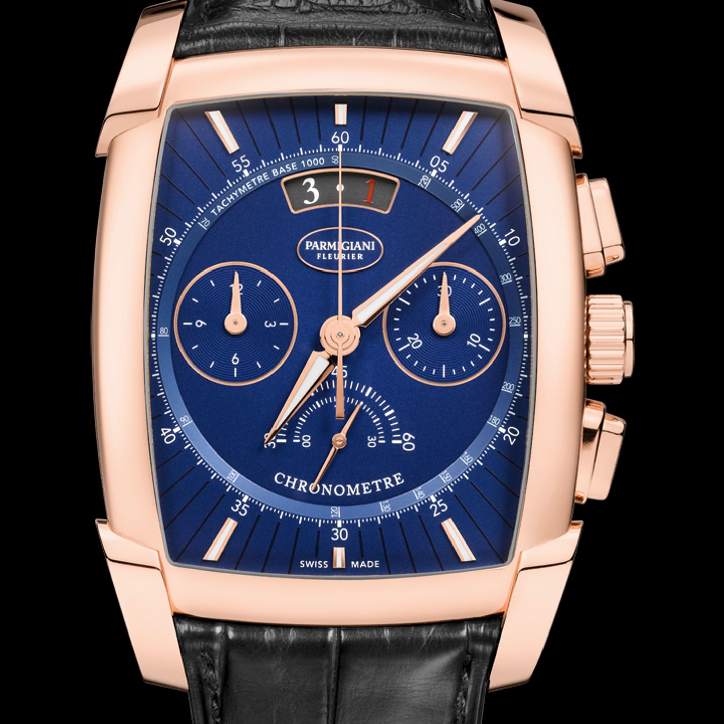 Parmigiani Fleurier Kalpa pfc193-1002500-xa1442 (2022) - Blauw wijzerplaat 41mm Roségoud (1/1)