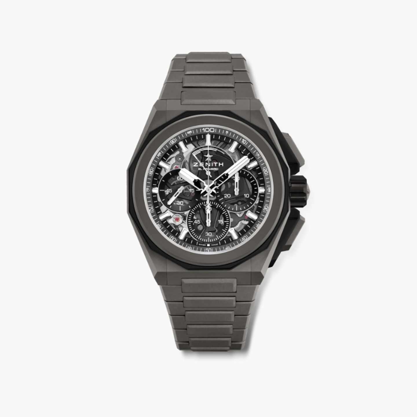 Zenith Defy 97.9100.9004/02.I001 (2024) - Zwart wijzerplaat 45mm Titanium (1/1)