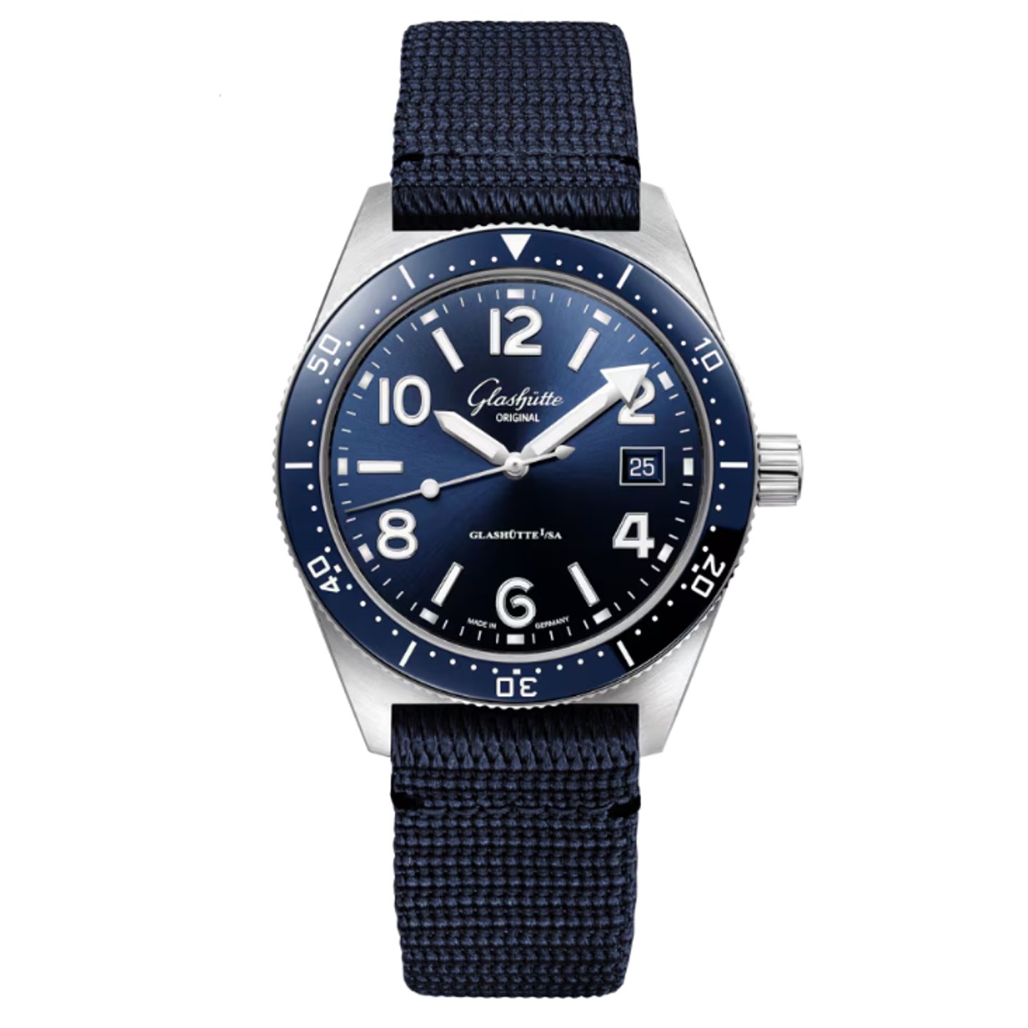 Glashütte Original SeaQ 1-39-11-09-81-34 (2024) - Blauw wijzerplaat 40mm Staal (1/1)