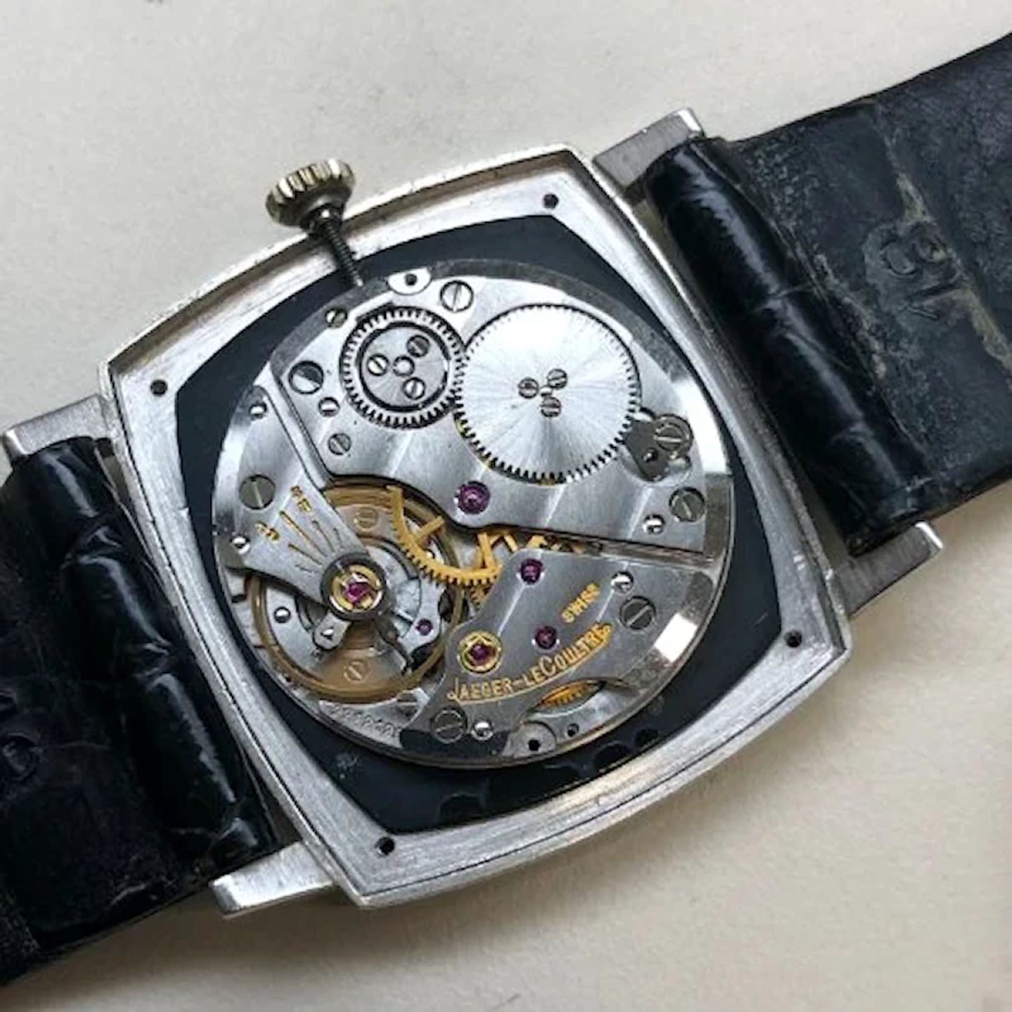 Jaeger-LeCoultre Vintage 4465-22 (1989) - White dial 29 mm White Gold case (6/8)