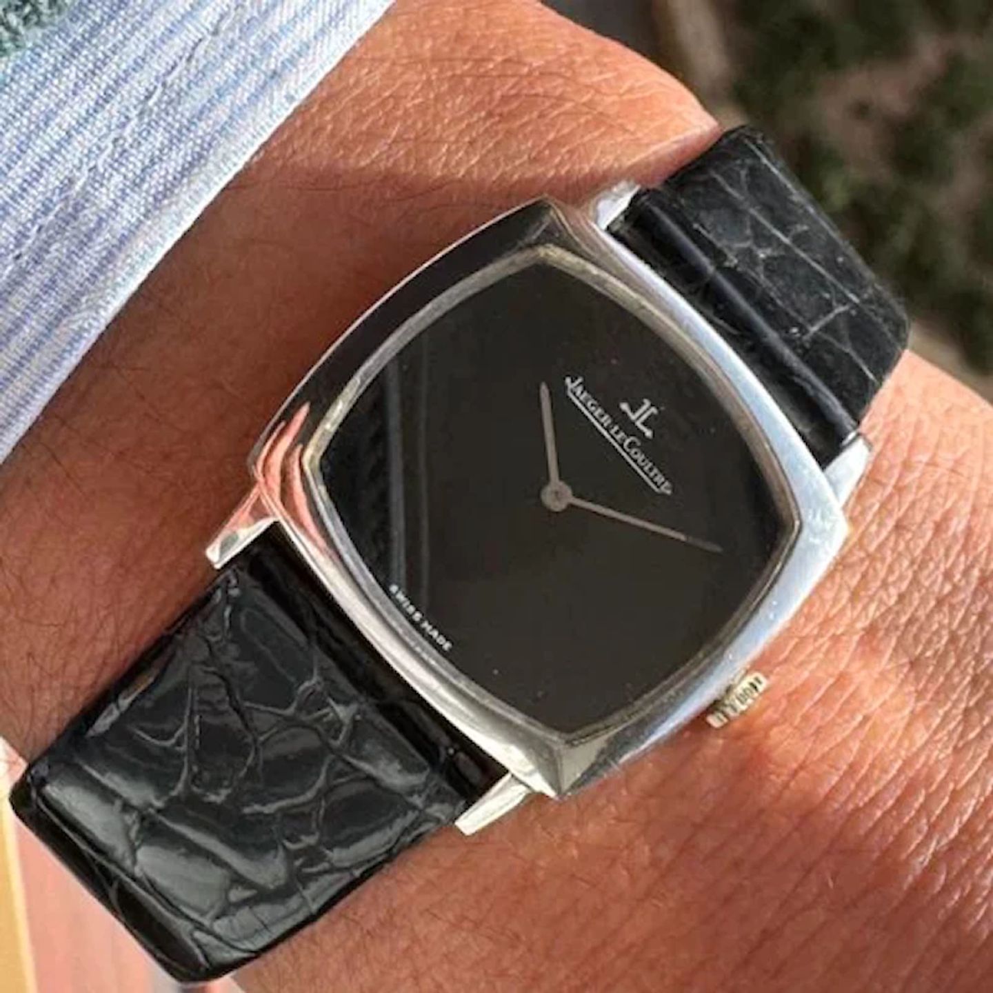 Jaeger-LeCoultre Vintage 4465-22 (1989) - White dial 29 mm White Gold case (3/8)