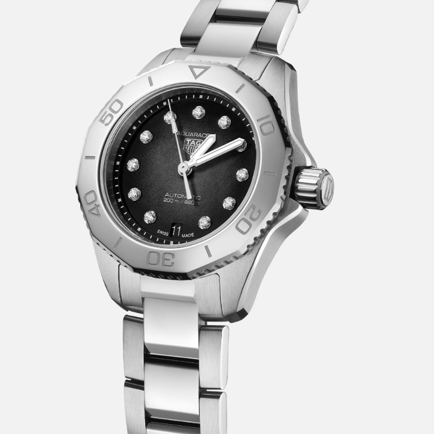 TAG Heuer Aquaracer Lady WBP2410.BA0622 (2024) - Zwart wijzerplaat 30mm Staal (1/1)