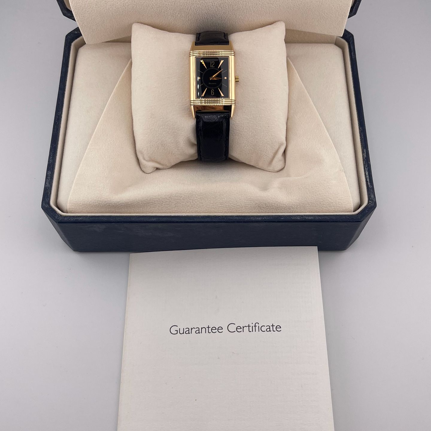 Jaeger-LeCoultre Reverso Classique 250.2.86 (1998) - Zwart wijzerplaat 23mm Roségoud (6/6)