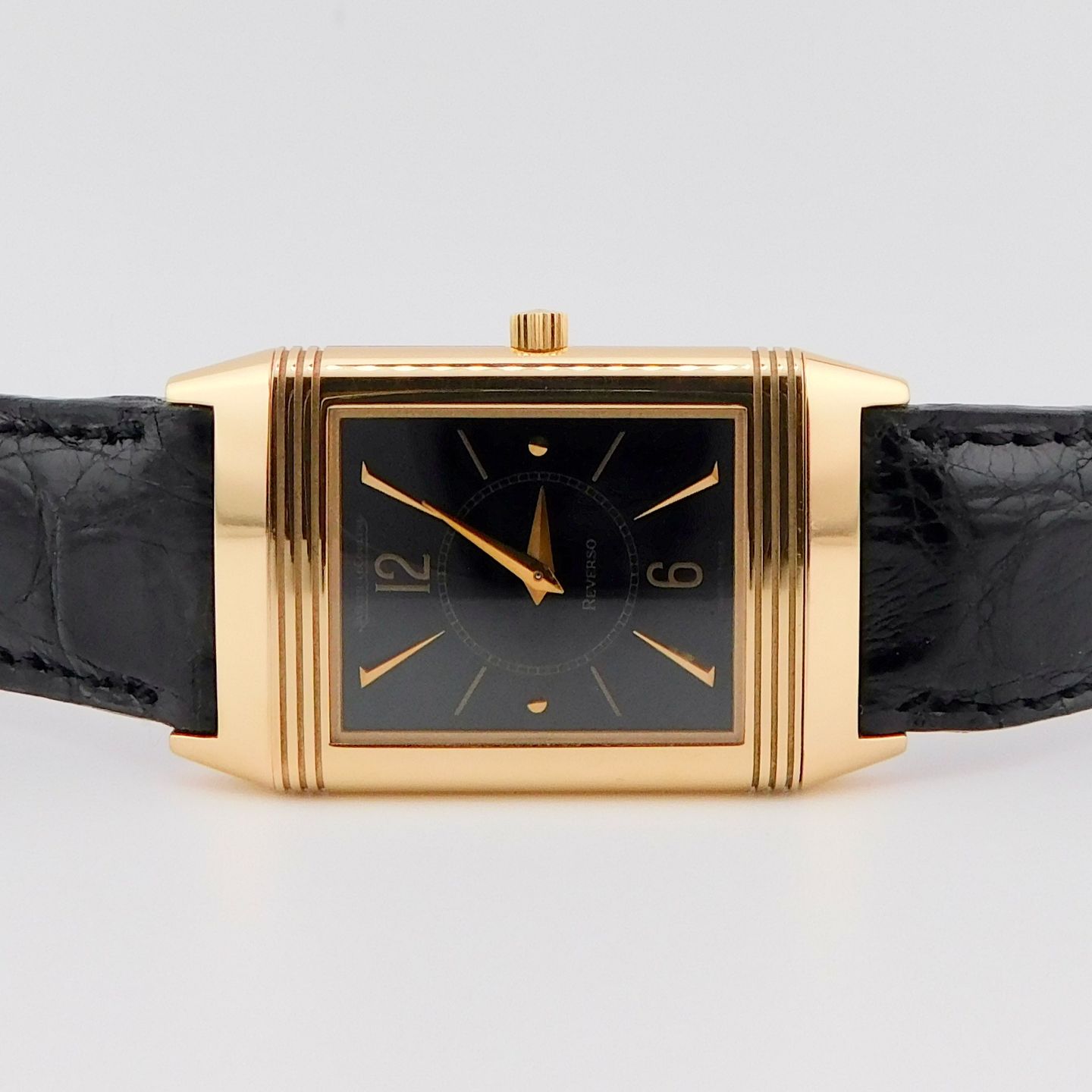 Jaeger-LeCoultre Reverso Classique 250.2.86 (1998) - Zwart wijzerplaat 23mm Roségoud (3/6)