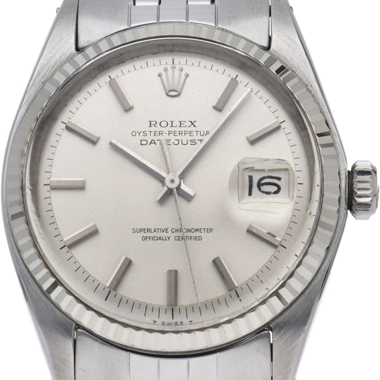 Rolex Datejust 1601 (1966) - Zilver wijzerplaat 36mm Staal (5/5)