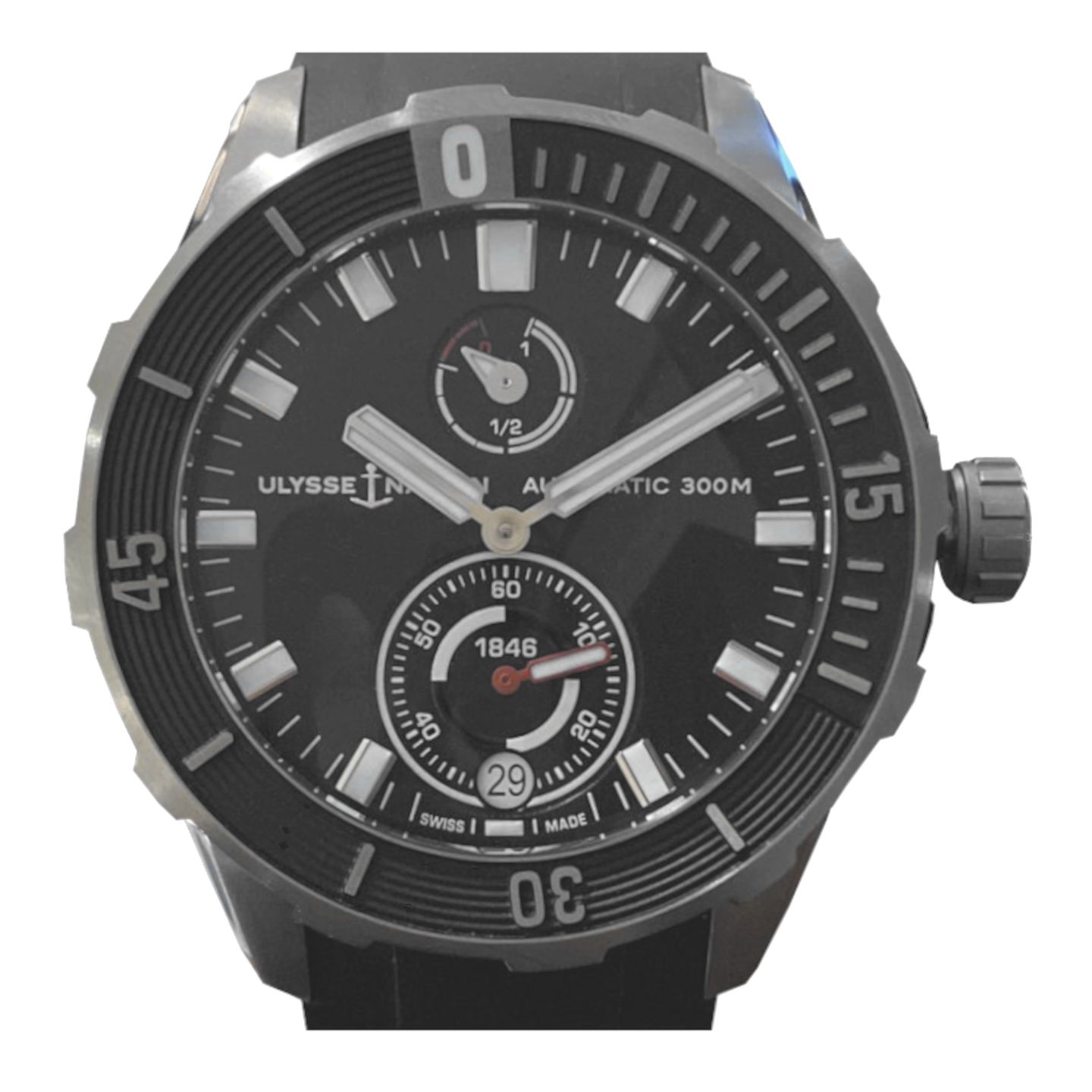 Ulysse Nardin Marine 1183-170-3/92 (2024) - Black dial 44 mm Titanium case (1/1)