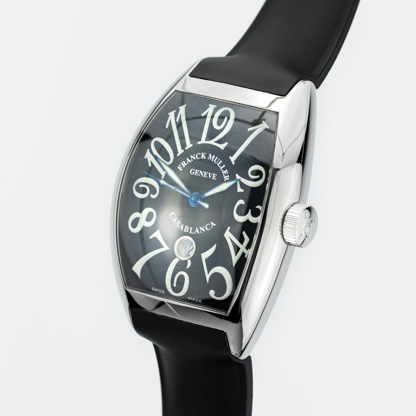 Franck Muller Casablanca 9880 C DT (Onbekend (willekeurig serienummer)) - Zwart wijzerplaat 44mm Staal (4/8)