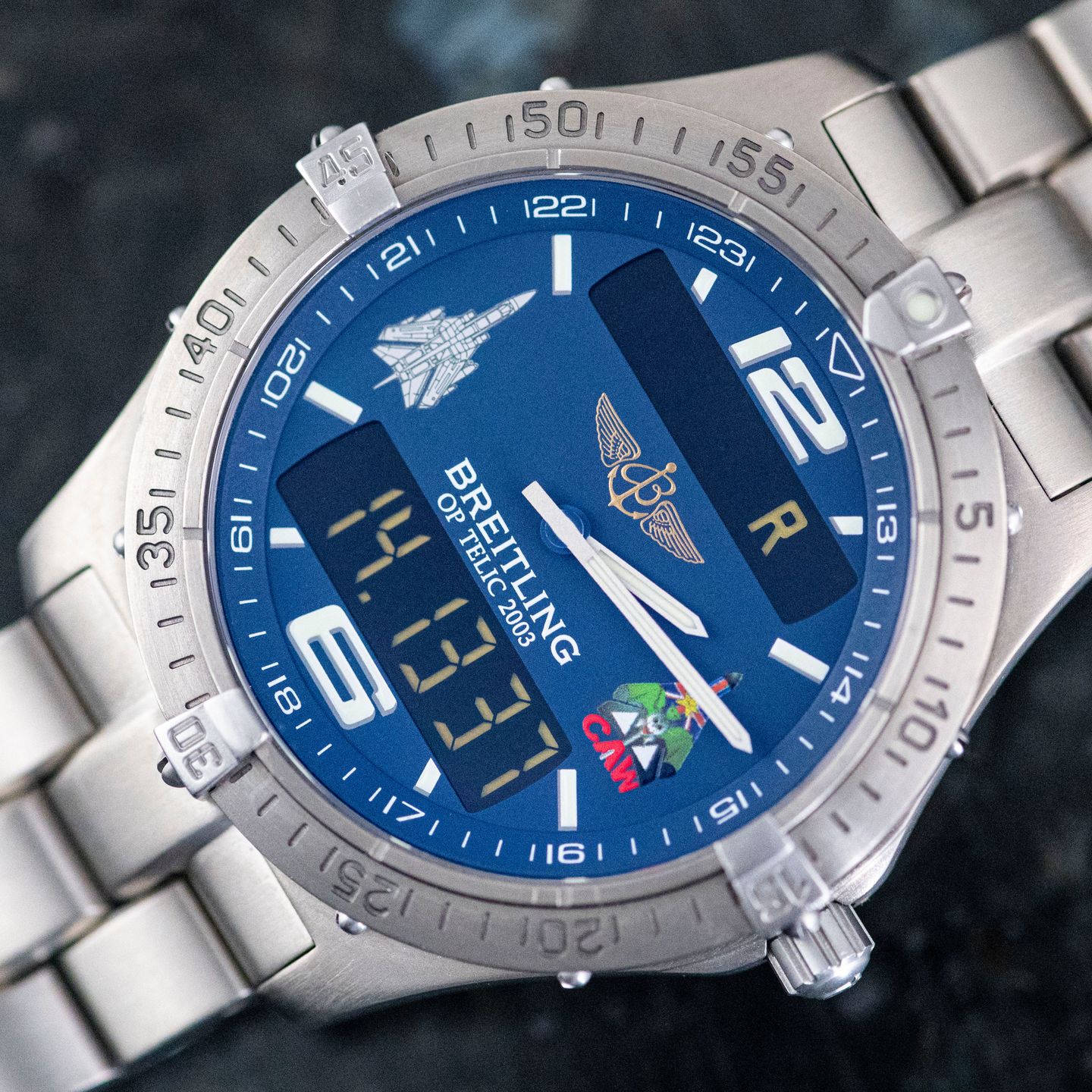 Breitling Aerospace E75362 (2006) - Blauw wijzerplaat 40mm Titanium (1/8)