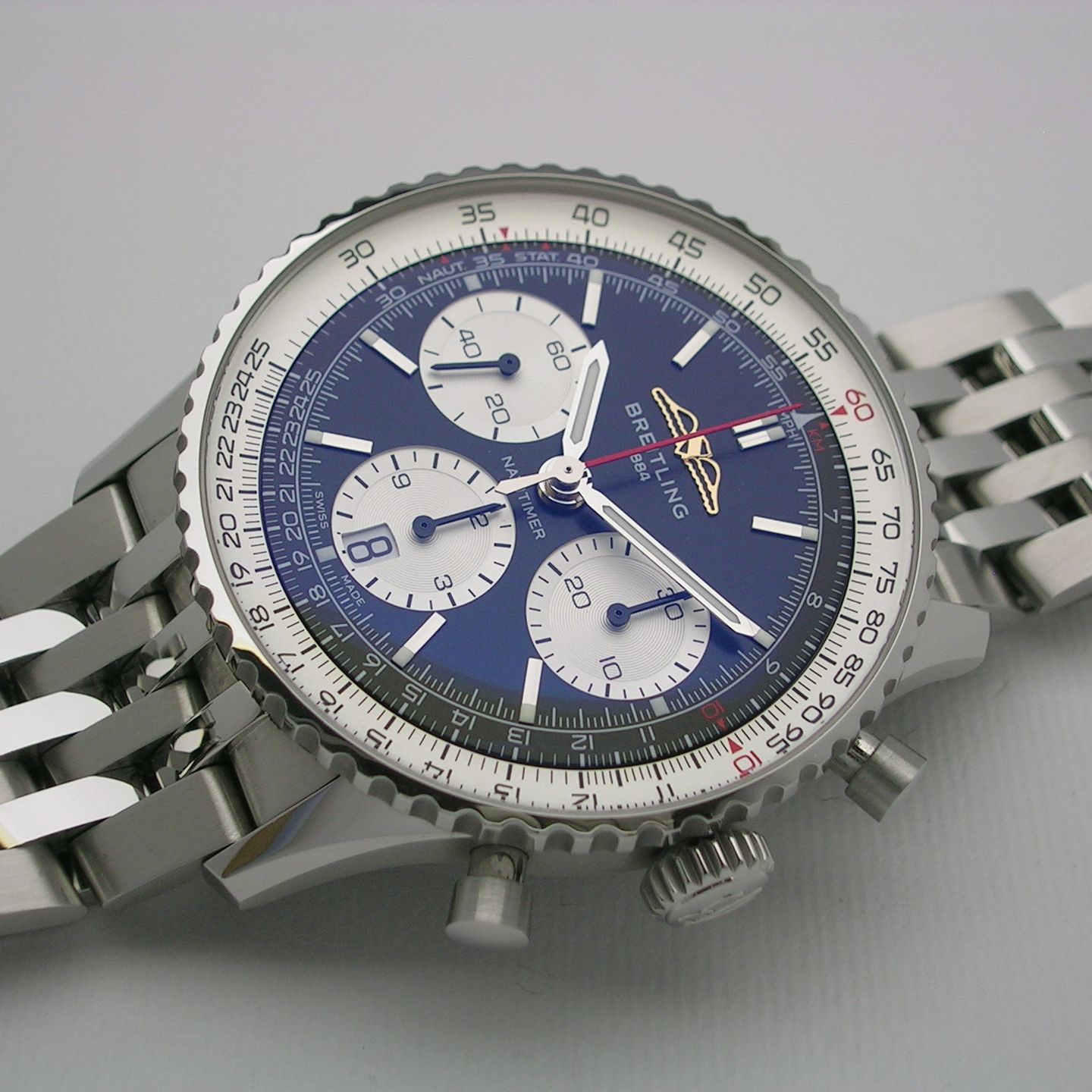 Breitling Navitimer 1 B01 Chronograph AB0139211B1A1 (2024) - Zwart wijzerplaat 41mm Staal (2/7)