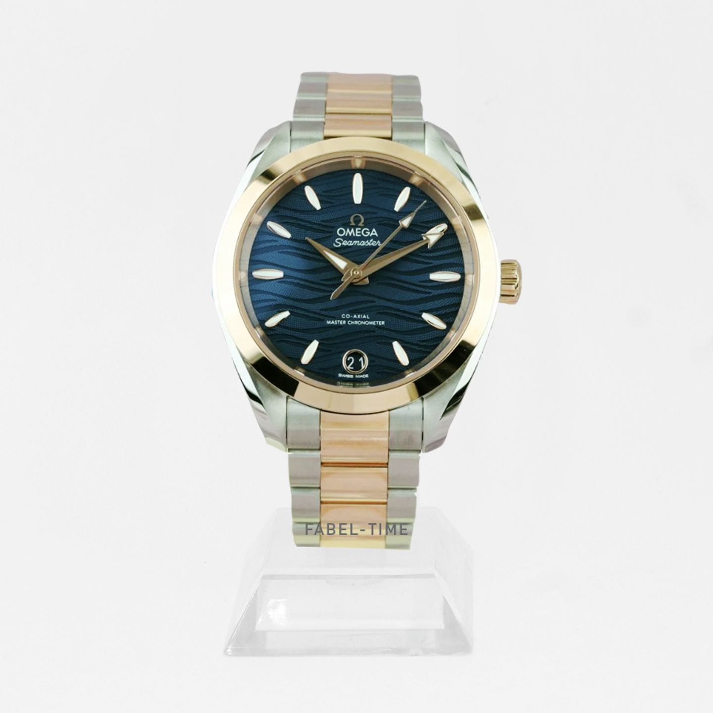 Omega Seamaster Aqua Terra 220.20.34.20.03.001 (2024) - Blue dial 34 mm Gold/Steel case (1/1)