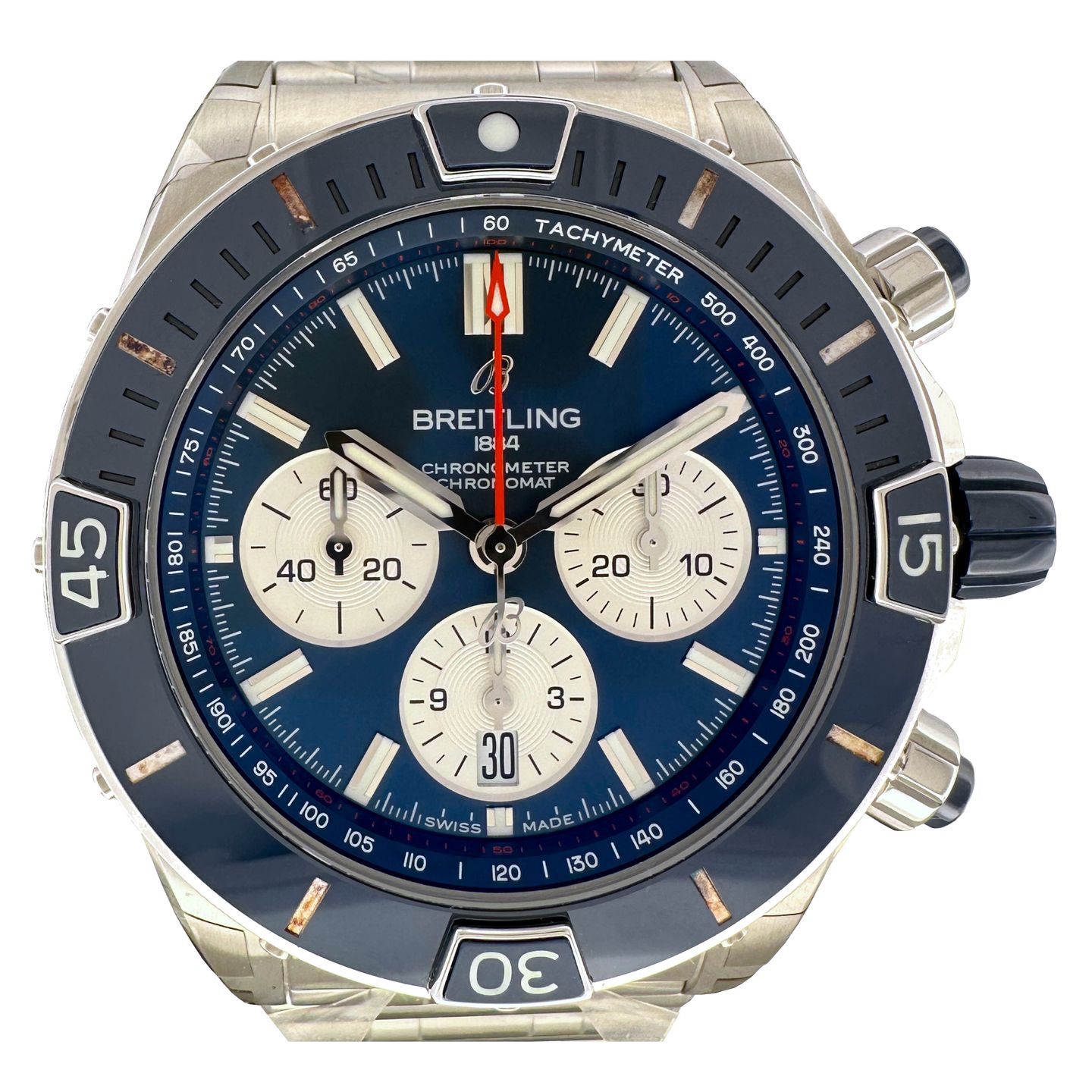 Breitling Chronomat AB0136161C1A1 (2024) - Blue dial 44 mm Steel case (1/8)