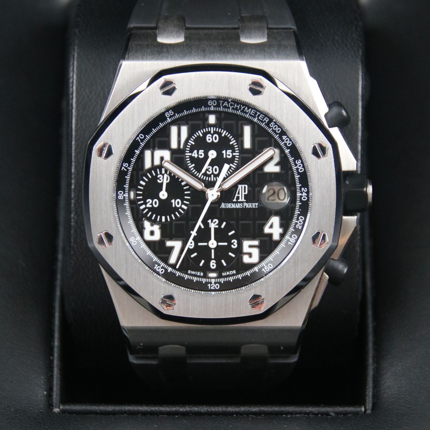 Audemars Piguet Royal Oak Offshore Chronograph 26020ST.OO.D001IN.01 (2005) - Black dial 42 mm Steel case (1/8)