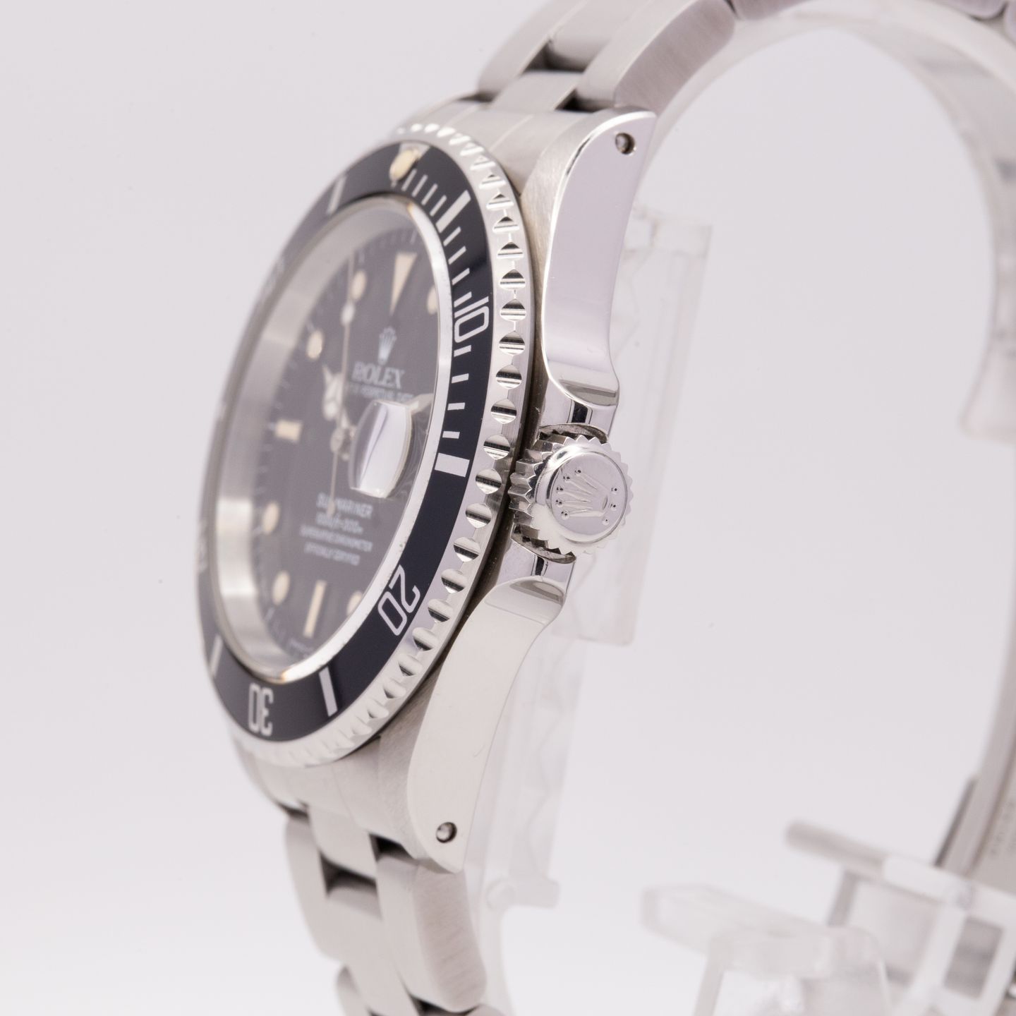 Rolex Submariner Date 16610 (1990) - Black dial 40 mm Steel case (3/8)