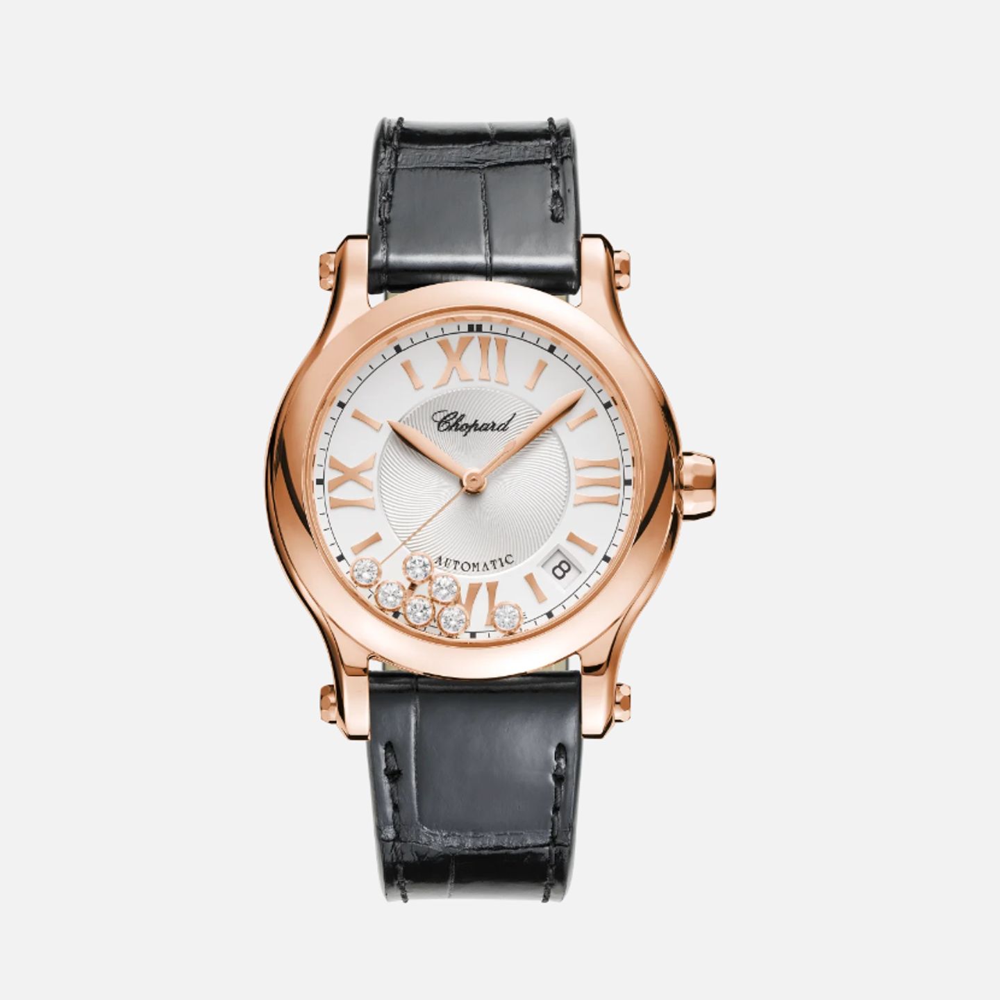 Chopard Happy Sport 274808-5001 (2022) - Silver dial 36 mm Rose Gold case (1/1)