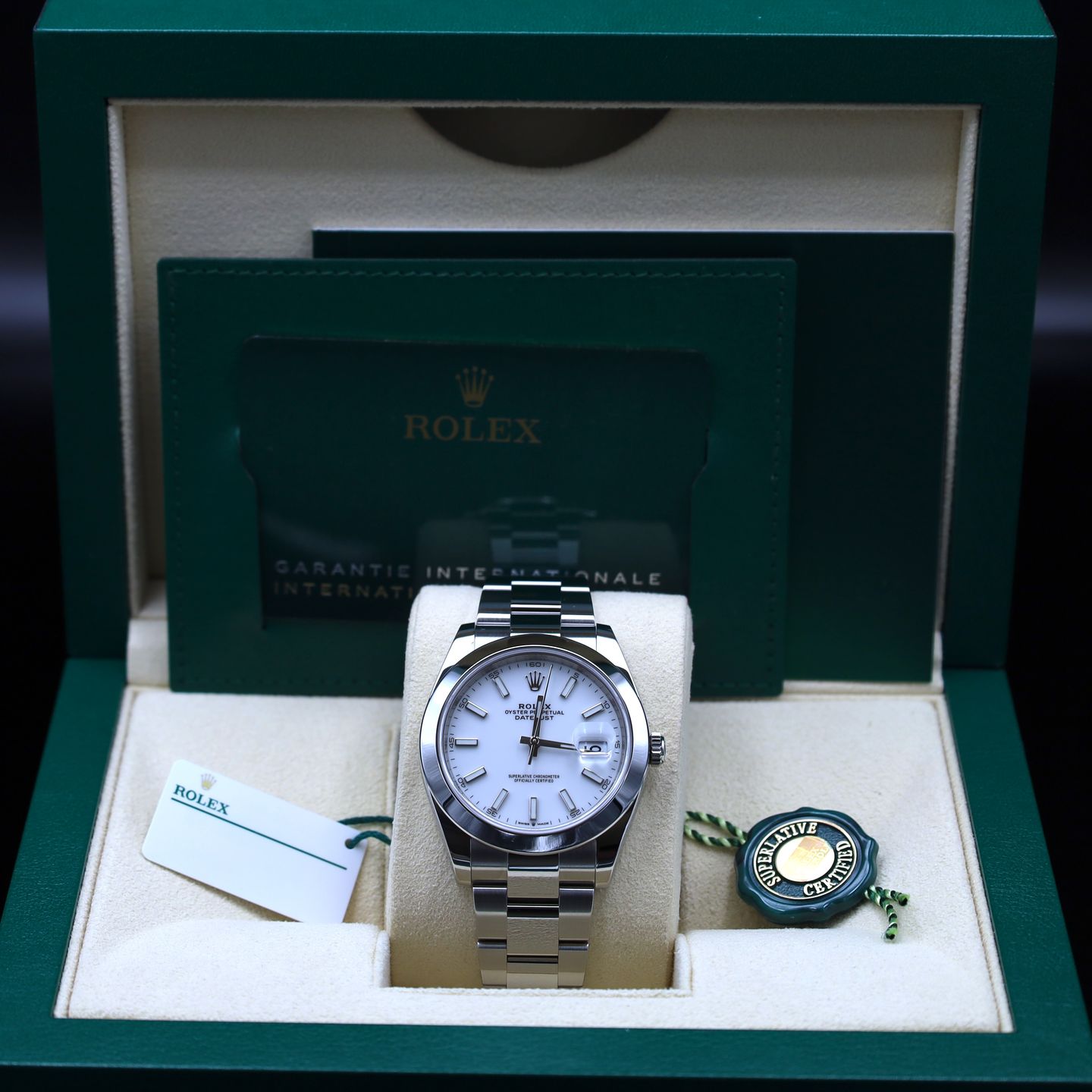 Rolex Datejust 41 126300 (2021) - Wit wijzerplaat 41mm Staal (6/6)