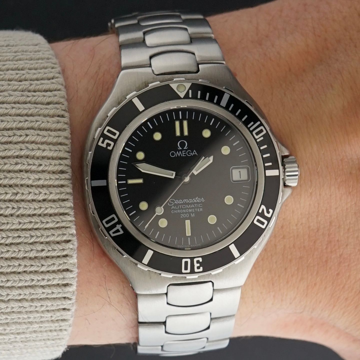 Omega Seamaster 368.1062 (1985) - Black dial 36 mm Steel case (2/8)